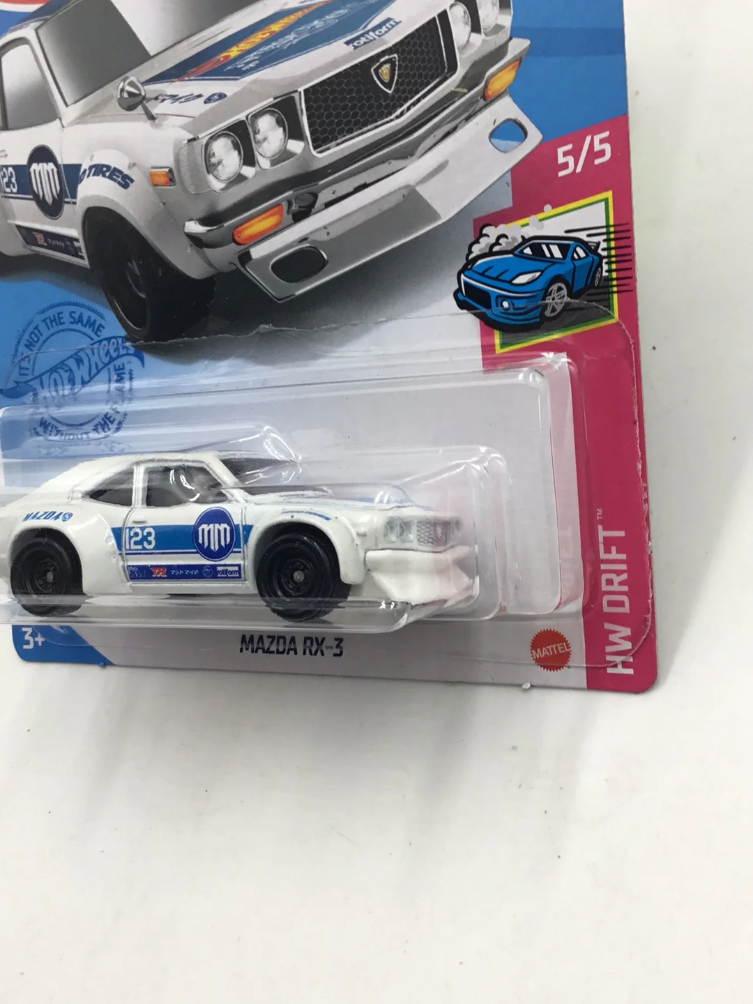 2021 hot wheels super treasure hunt #137 Mazda RX-3 with protector - Image 4