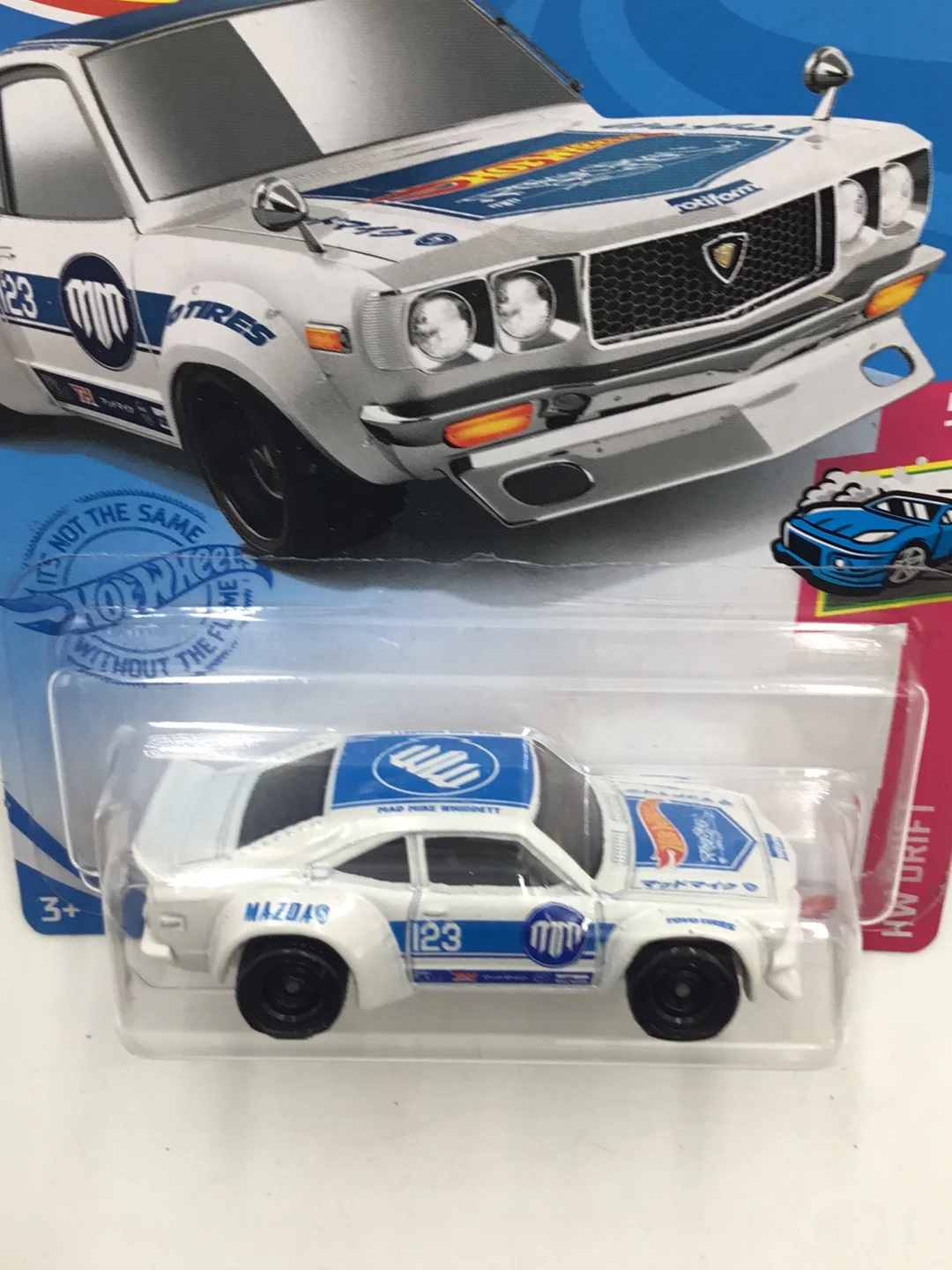 2021 hot wheels super treasure hunt #137 Mazda RX-3 with protector - Image 5