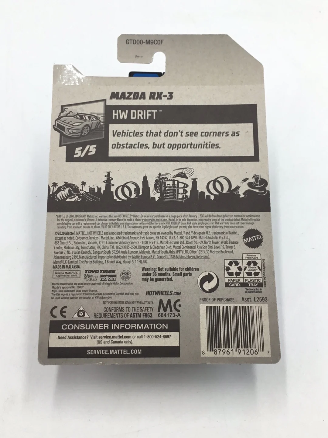 2021 hot wheels super treasure hunt #137 Mazda RX-3 with protector - Image 7