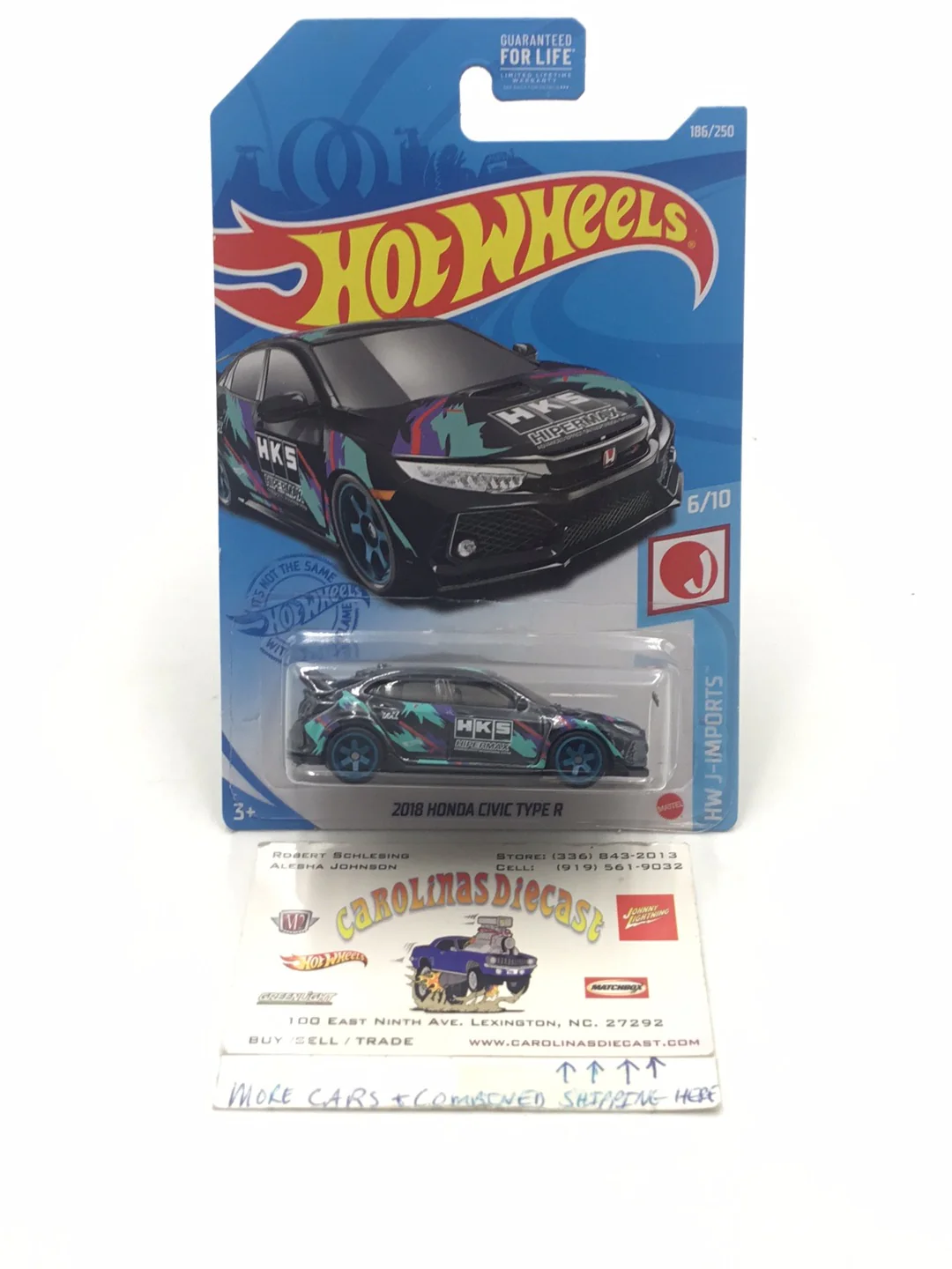 2021 hot wheels super treasure hunt 2018 Honda Civic Type R W/Protector