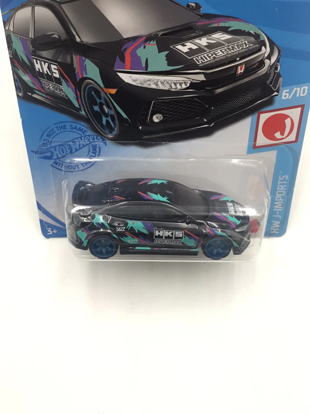 2021 hot wheels super treasure hunt 2018 Honda Civic Type R W/Protector - Image 5