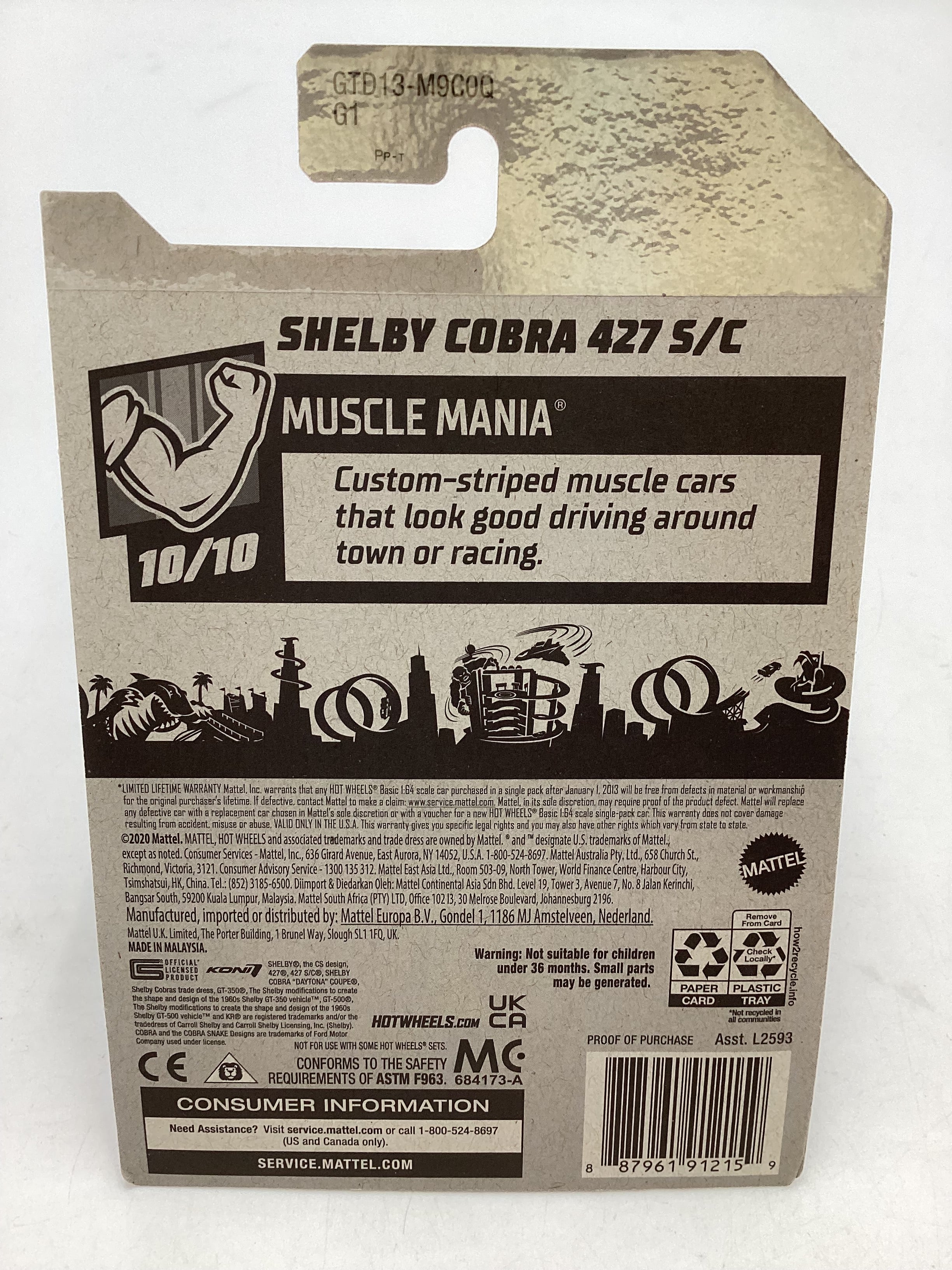 2021 Hot wheels Super treasure hunt Shelby Cobra 427 S/C Red W/Protector - Image 7