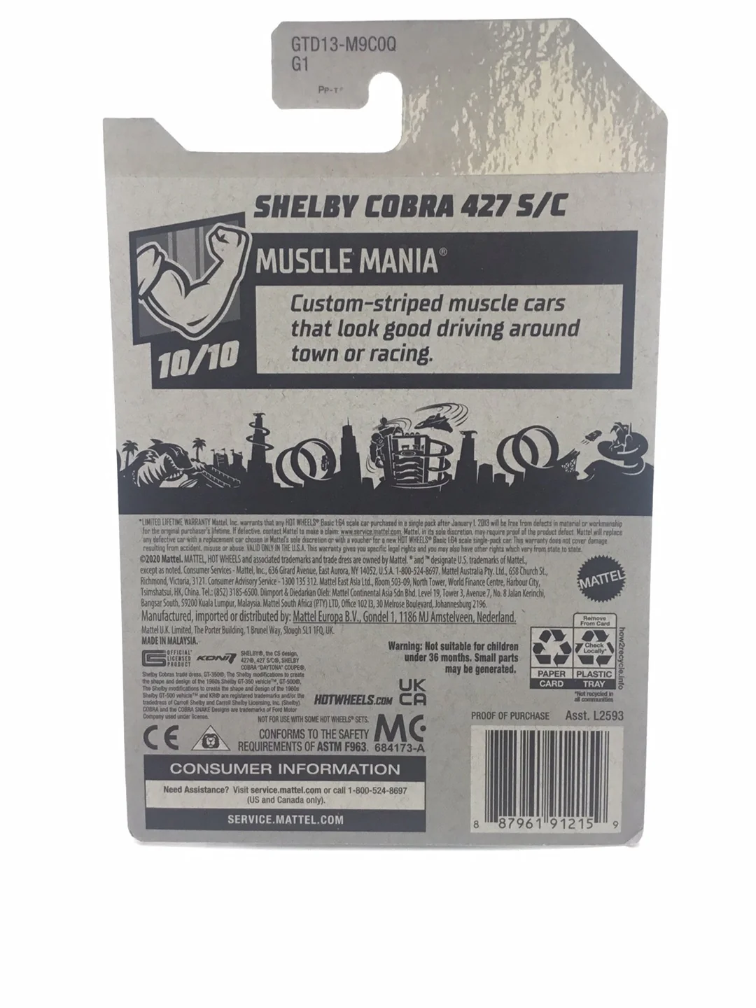 2021 hot wheels super treasure hunt Shelby Cobra 427 S/C W/Protecto - Image 6