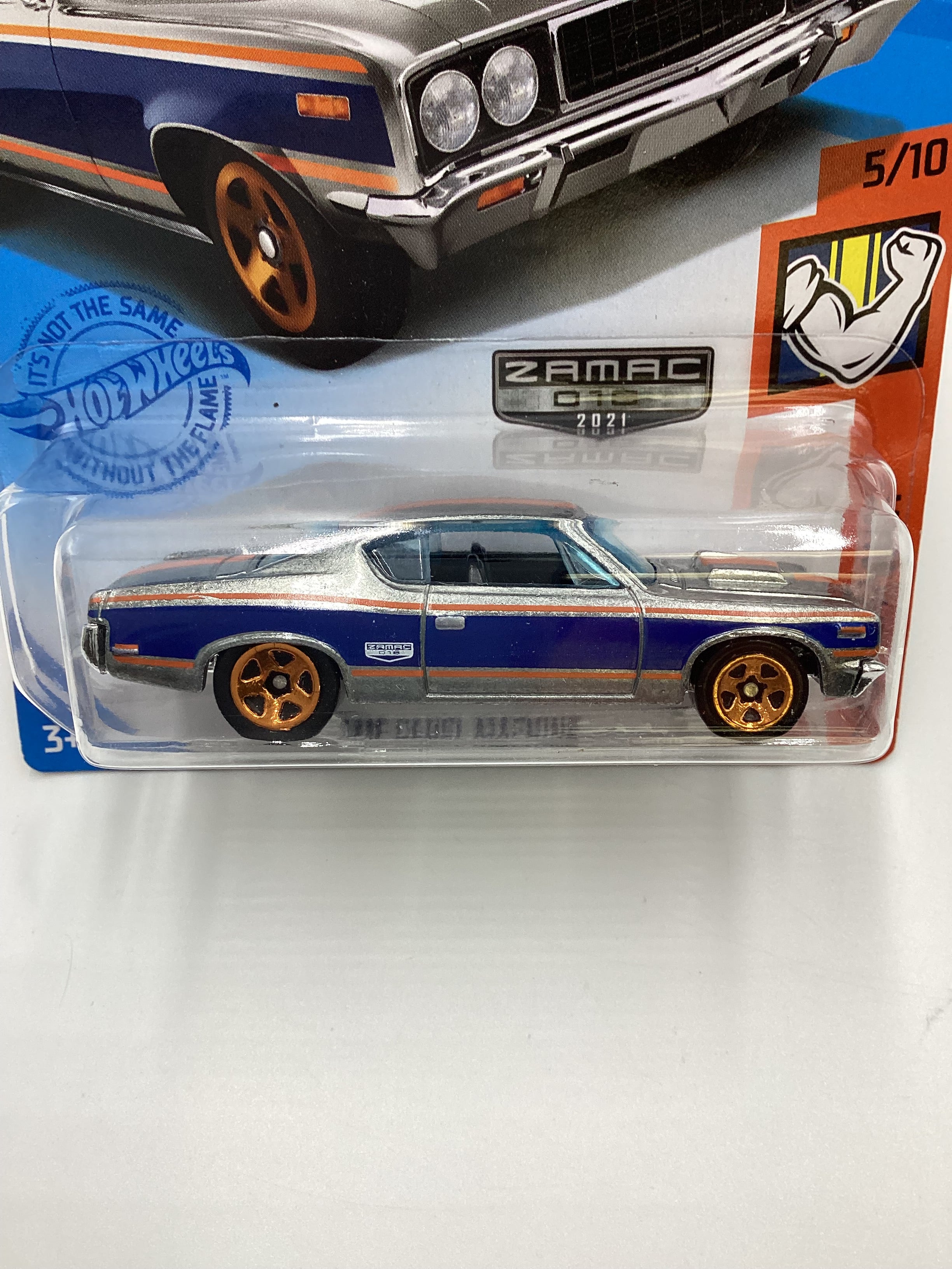2021 Hot Wheels #219 AMC Rebel Machine Zamac #16 Walmart Exclusive 143E - Image 2