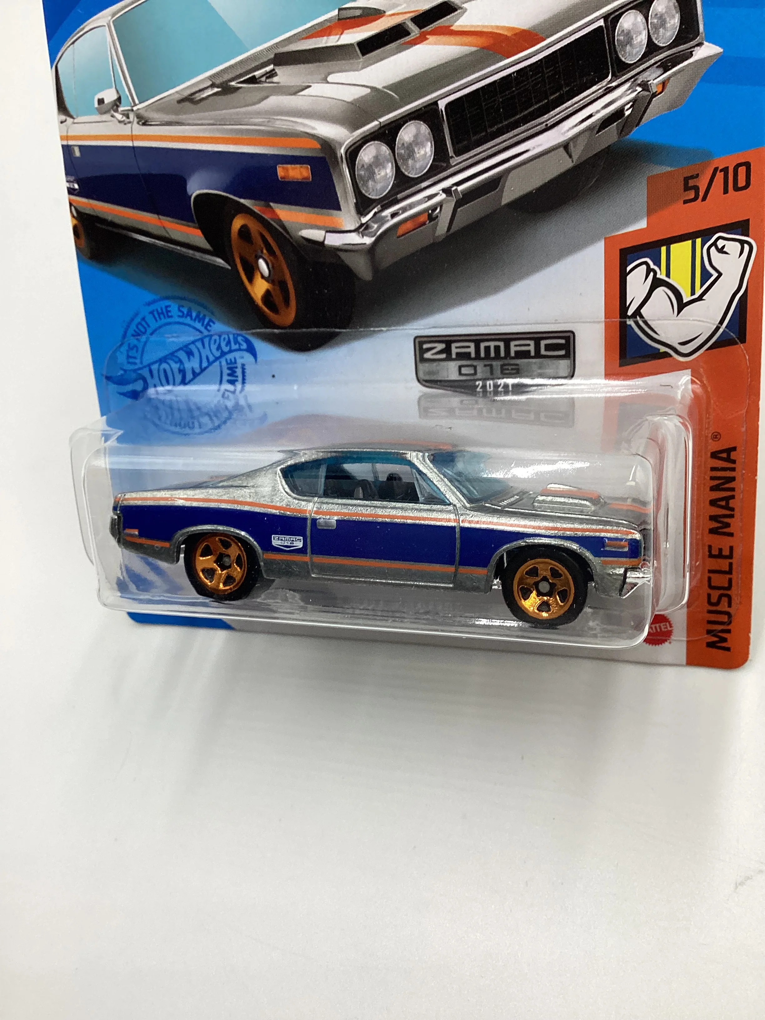 2021 Hot Wheels #219 AMC Rebel Machine Zamac #16 Walmart Exclusive 143E - Image 3