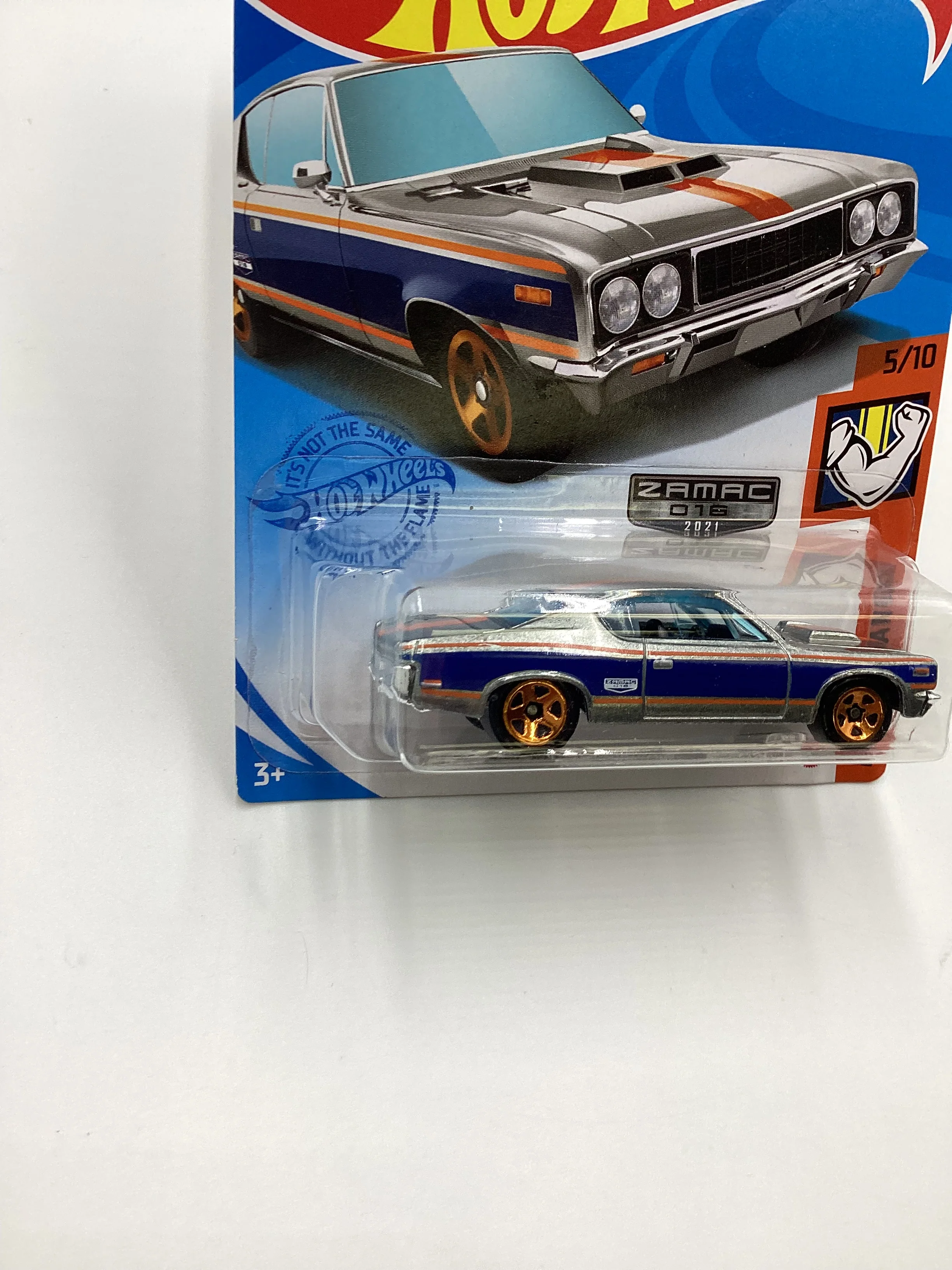 2021 Hot Wheels #219 AMC Rebel Machine Zamac #16 Walmart Exclusive 143E - Image 4