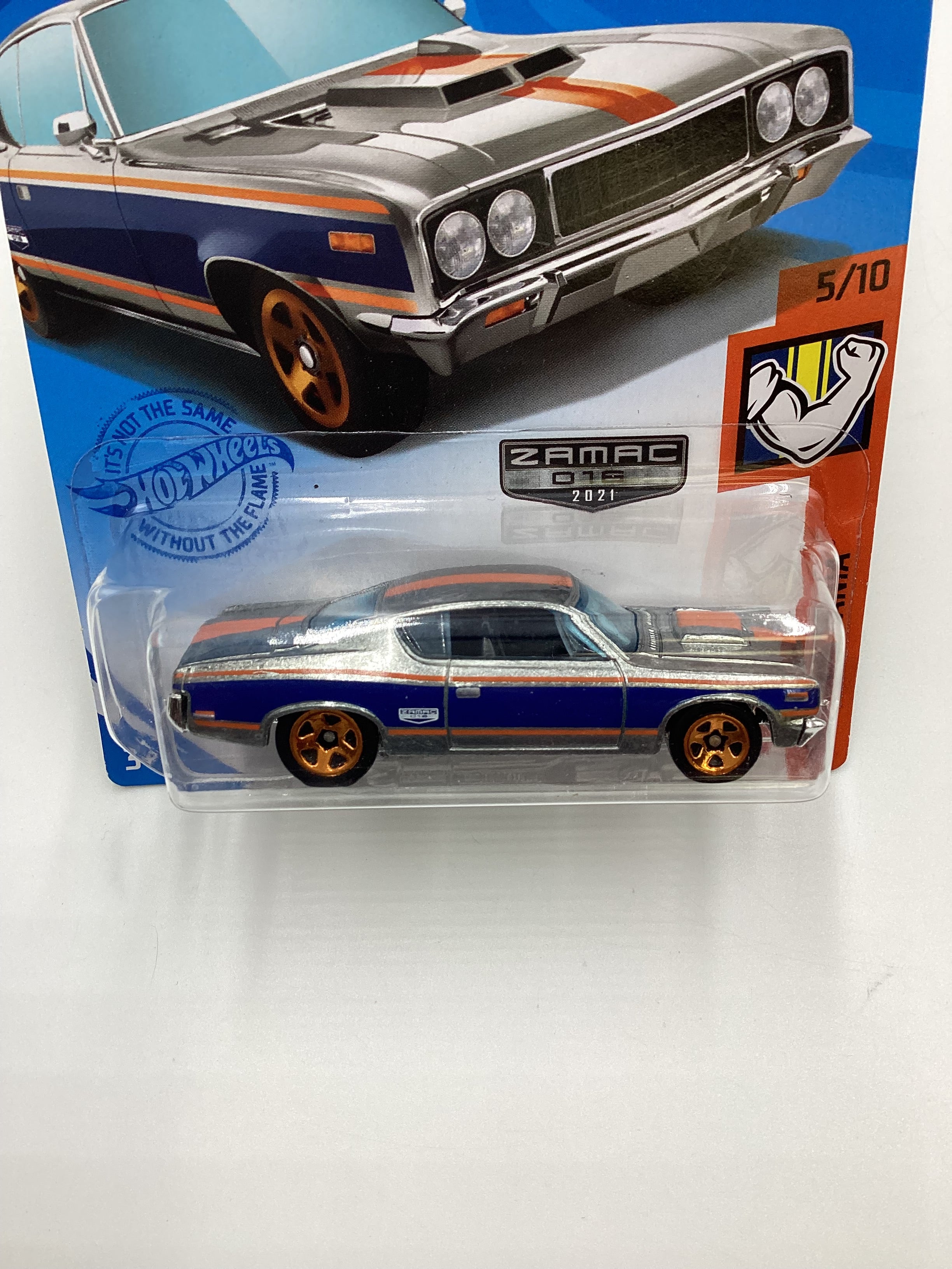 2021 Hot Wheels #219 AMC Rebel Machine Zamac #16 Walmart Exclusive 143E - Image 5