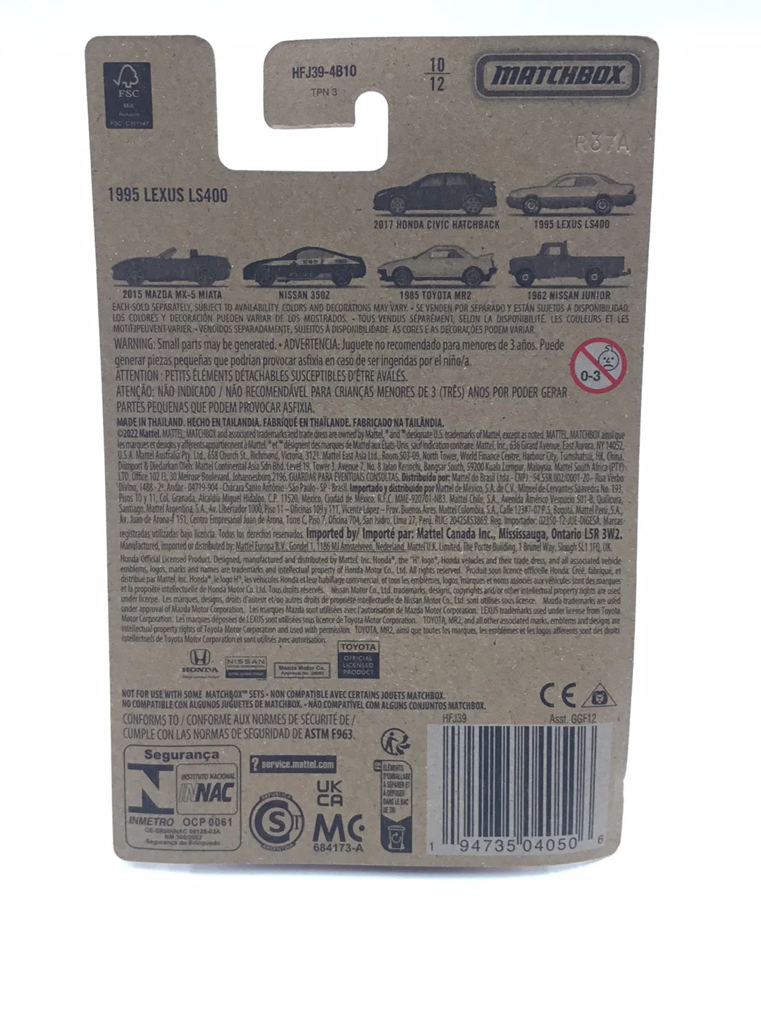 2021 Matchbox Japan Origins #10 1995 Lexus LS400 GG9 - Image 6
