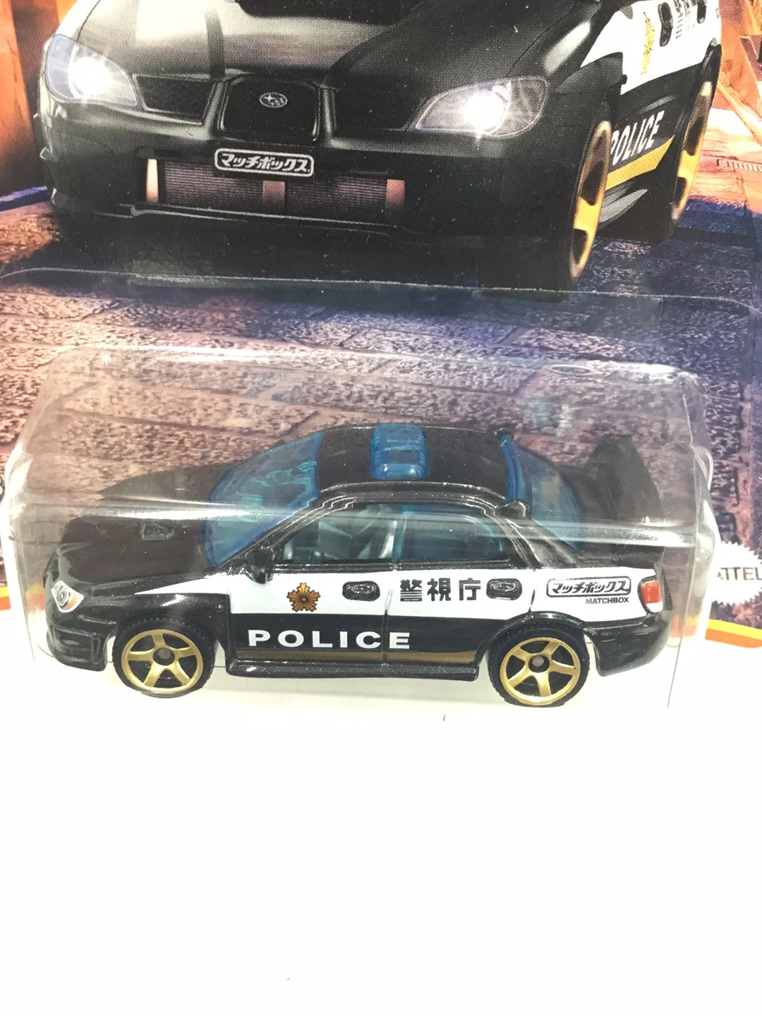 2021 Matchbox Japan Origins #5 Subaru Impreza Police 159D - Image 5