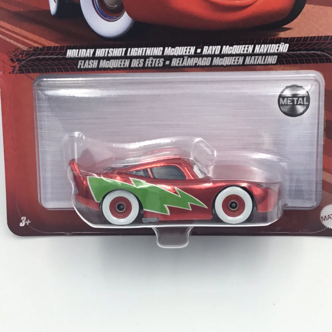 2022 Disney Pixar Cars Metal series holiday hotshot lightning McQueen new 139E - Image 2