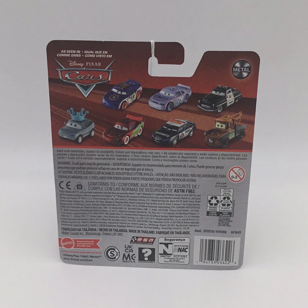 2022 Disney Pixar Cars Metal series Mathew true blue McCrew new 140E - Image 4