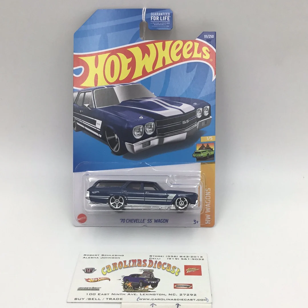 2022 hot wheels #111 70 Chevelle SS Wagon blue 12G