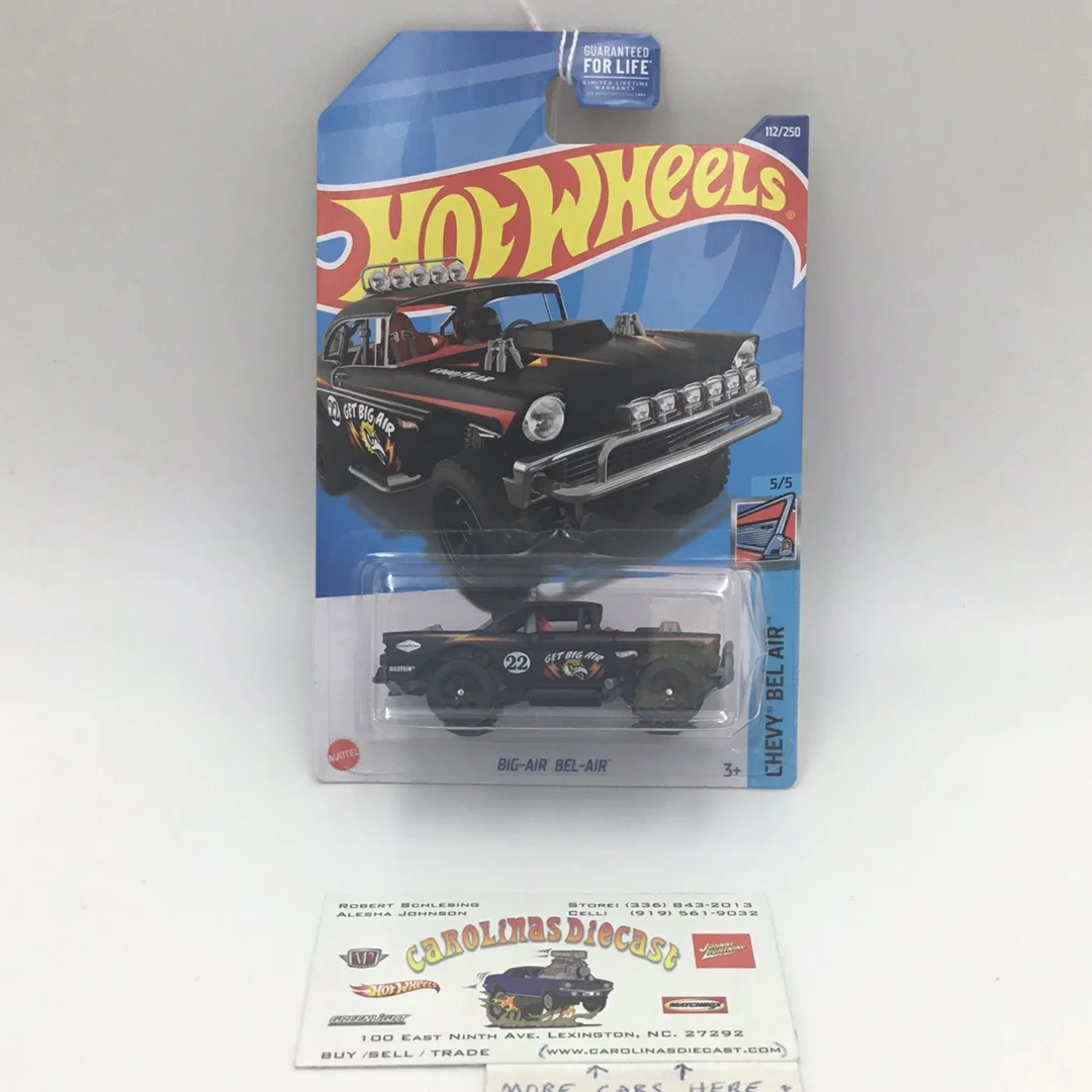 2022 hot wheels #112 Big air Bel-air black 9B