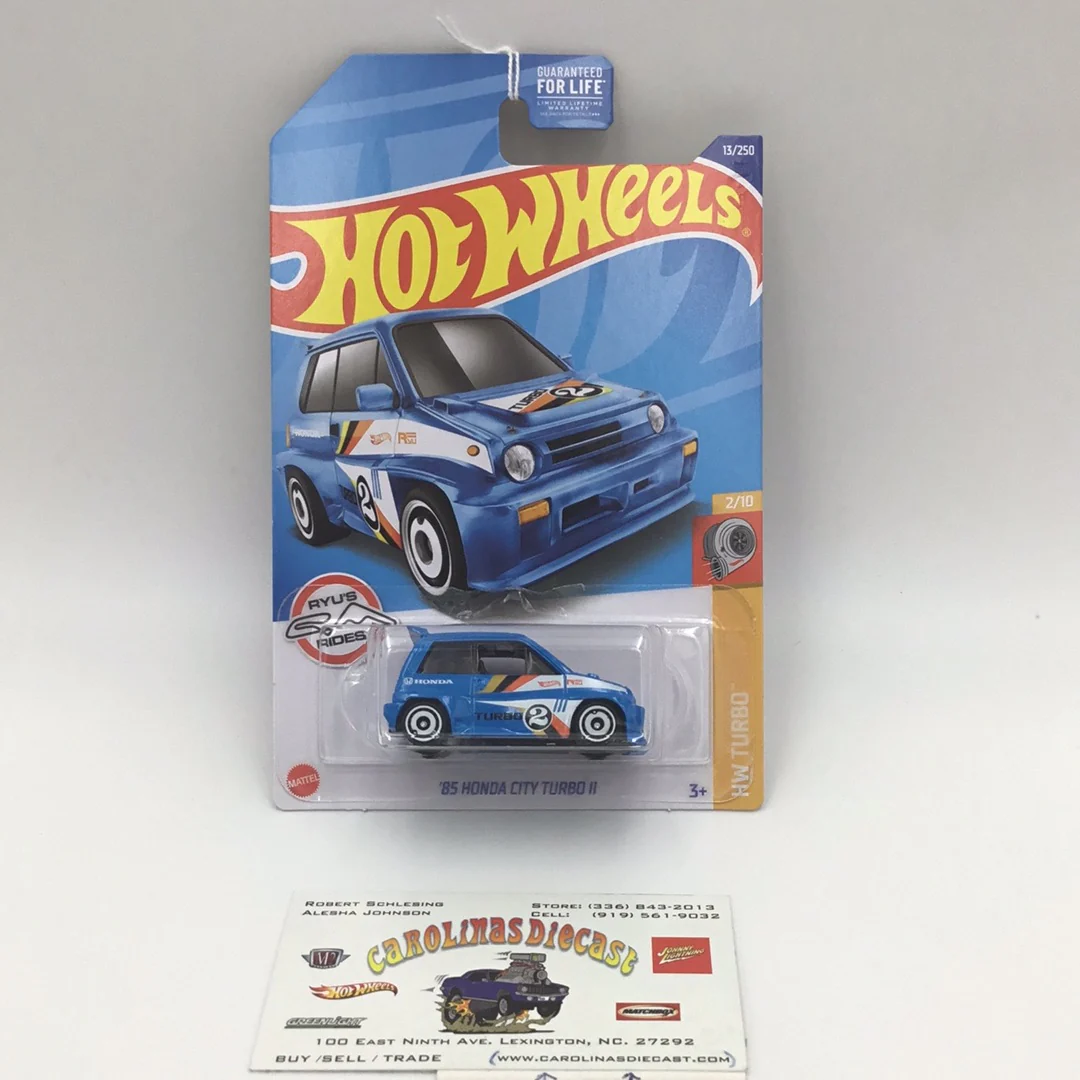 2022 hot wheels #13 85 Honda City Turbo blue 78E