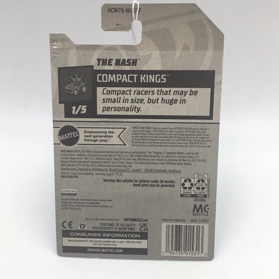 2022 hot wheels #19 The Nash grey GG3 - Image 4