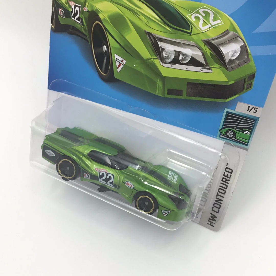 2022 hot wheels #21 76 Greenwood Corvette green 18G - Image 3