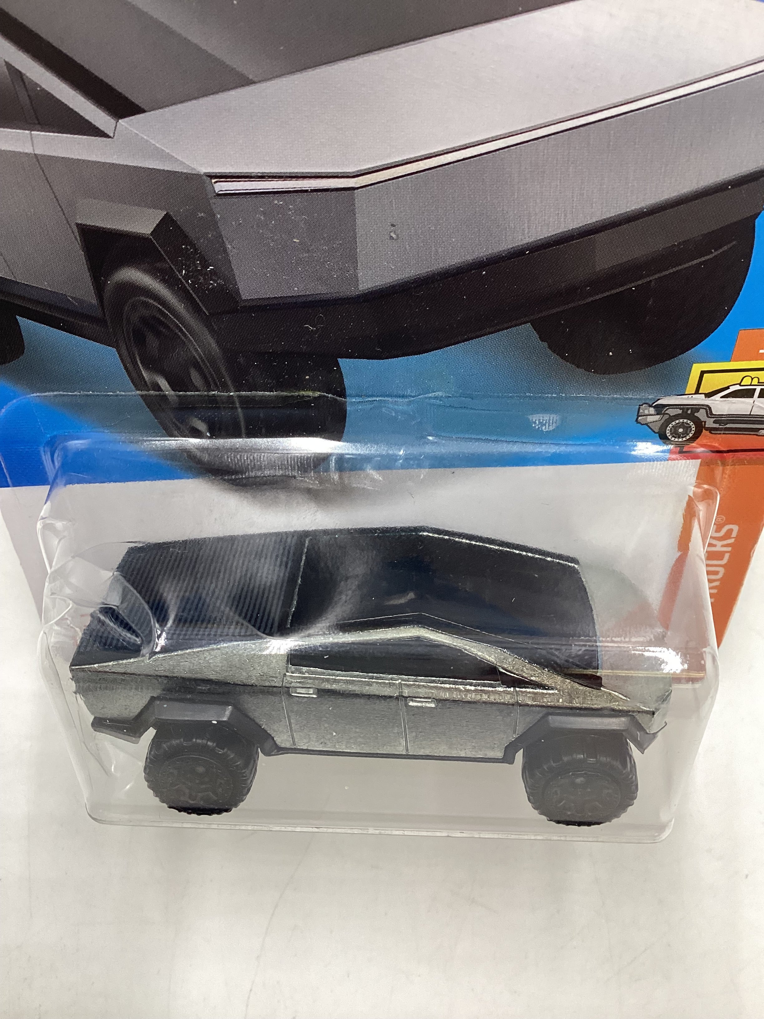 2022 Hot Wheels #49 Tesla Cybertruck (Bad Card) - Image 9