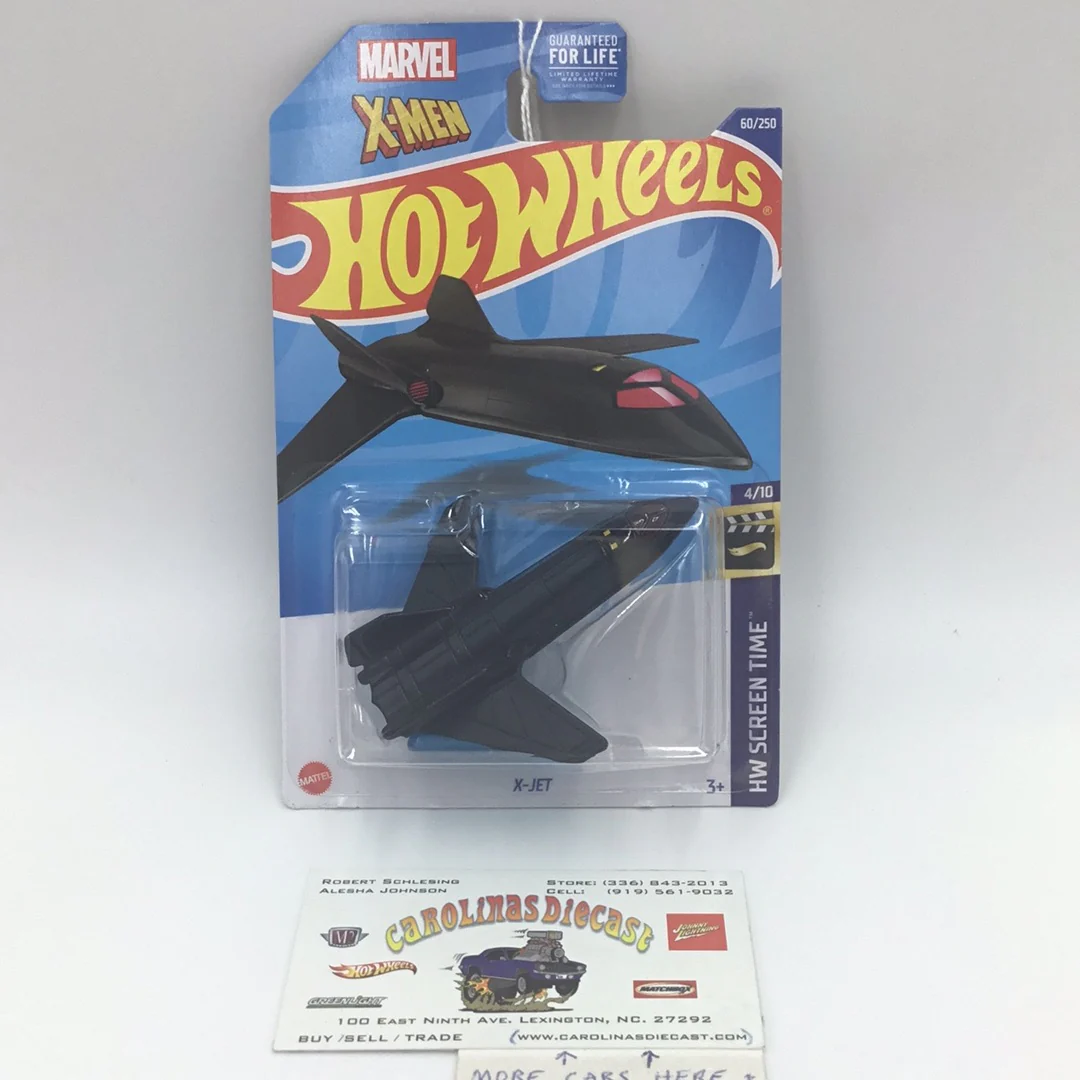 2022 hot wheels #60 X-Jet black 123G