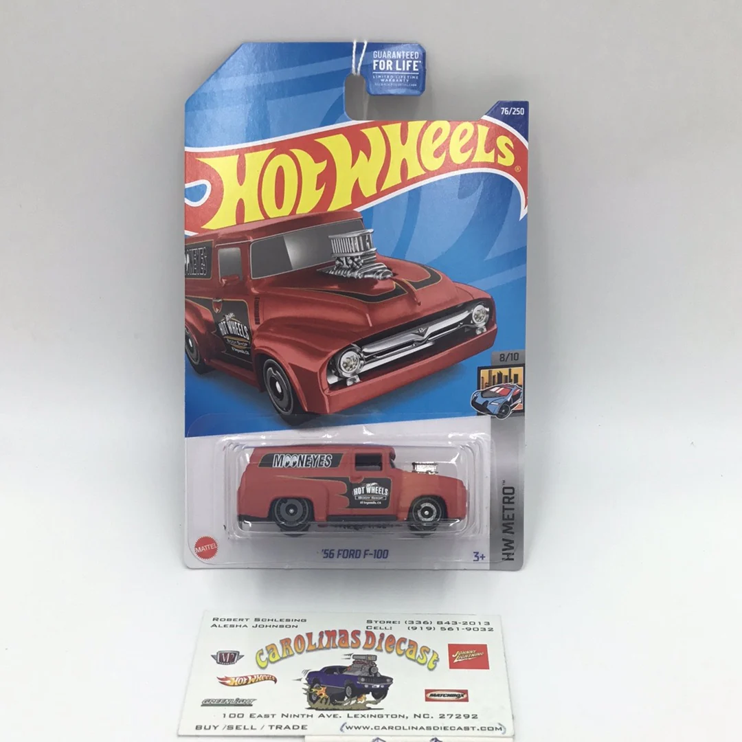 2022 hot wheels #76 56 Ford F-100 mooneyes 34E