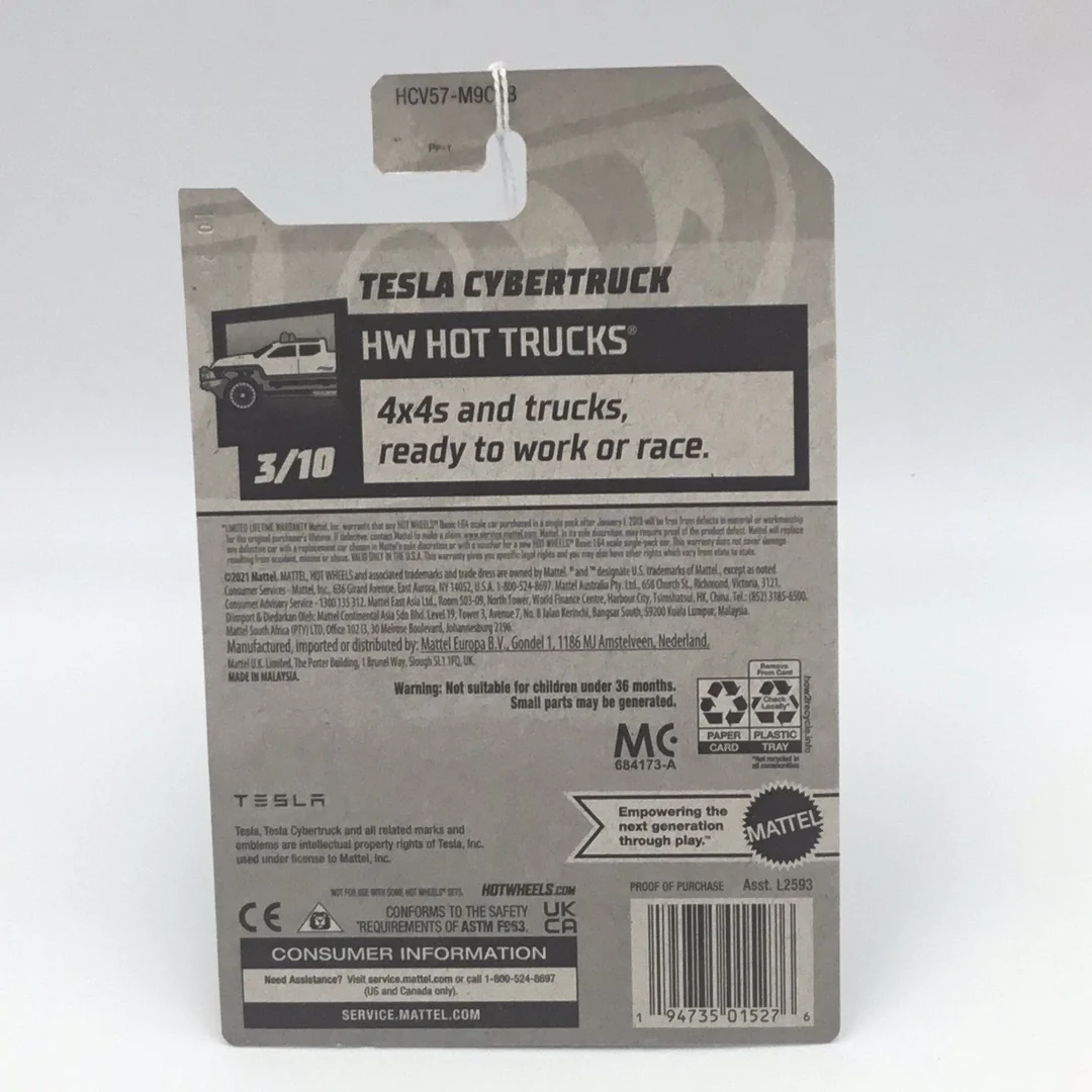 2022 hot wheels B Case #49 Tesla Cybertruck Y4 - Image 4