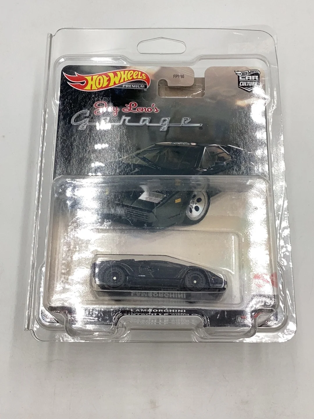 2022 Hot wheels car culture Chase 0/5 Jay Lenos Garage Lamborghini Countach LP 5000 QV with protector - Image 8