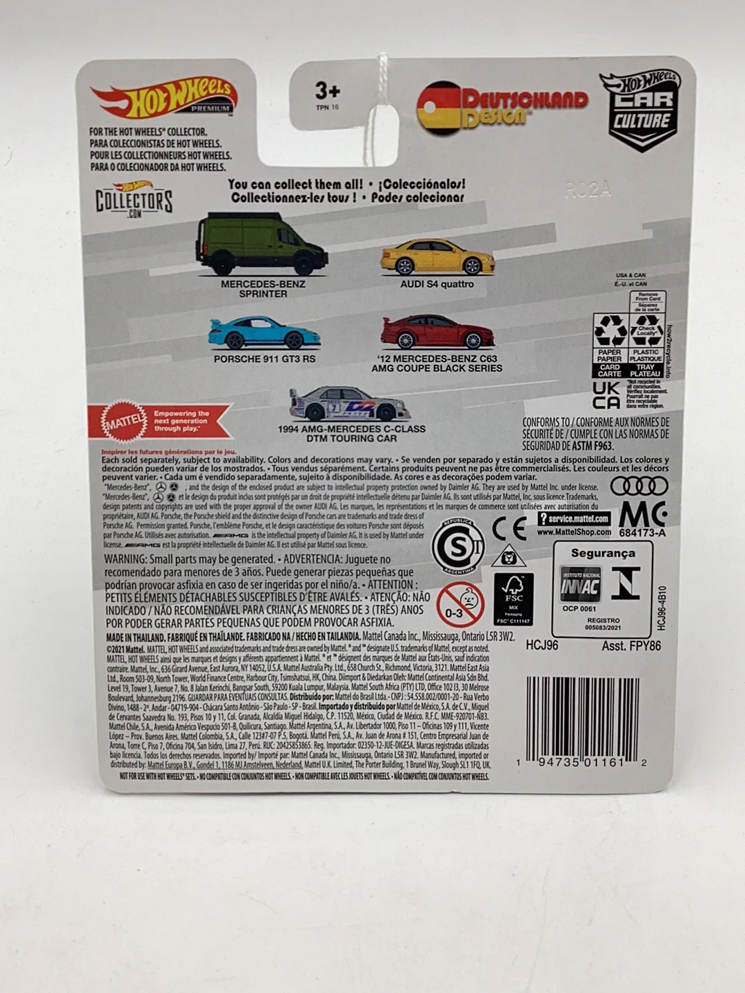 2022 Hot wheels car culture Deutschland Design Mercedes Benz Sprinter 1/5 252A - Image 6