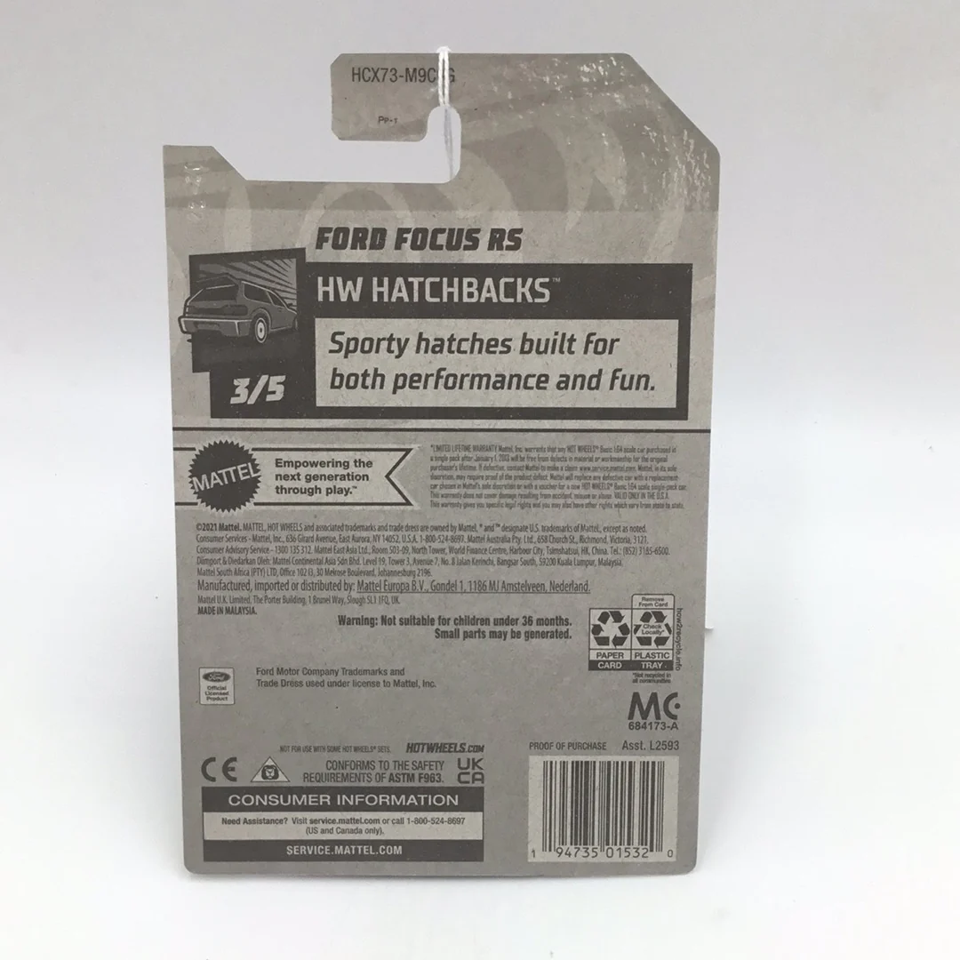 2022 hot wheels g case #41 Ford Focus RS 30E - Image 4
