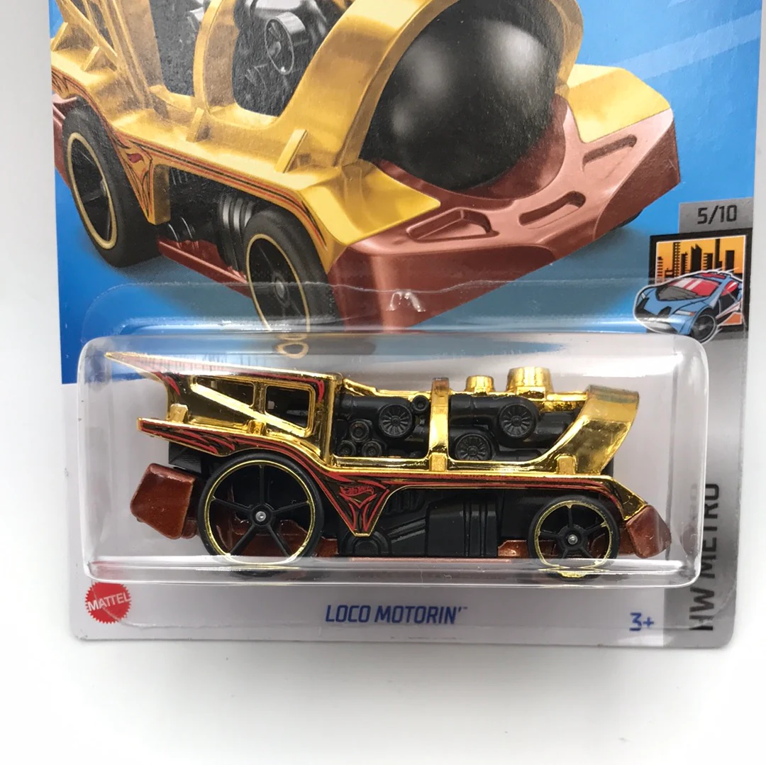 2022 hot wheels H case #31 Loco Motorin Gold JJ1 - Image 2