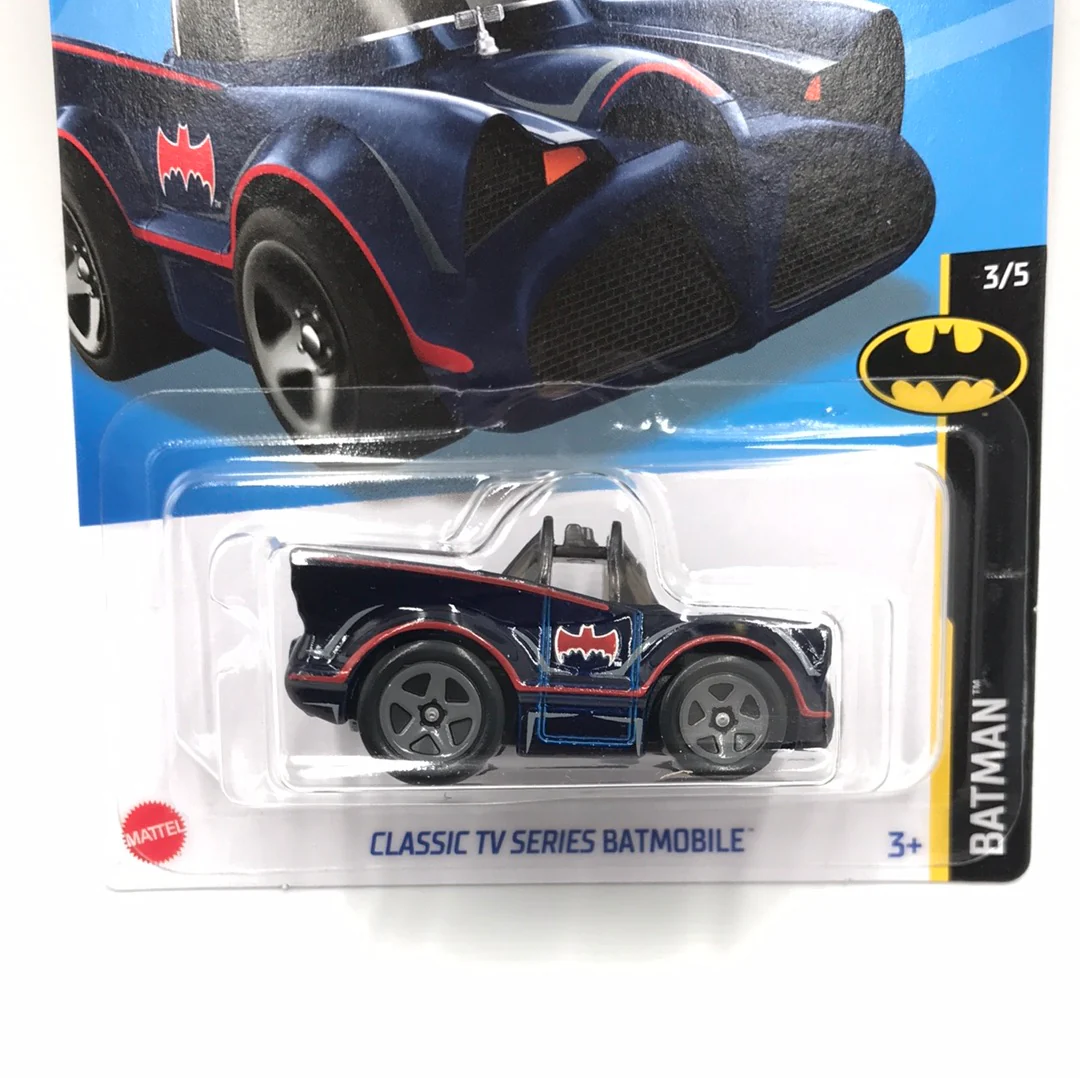 2022 hot wheels J case #78 Classic TV Series batmobile tooned dk. blue 117G - Image 2