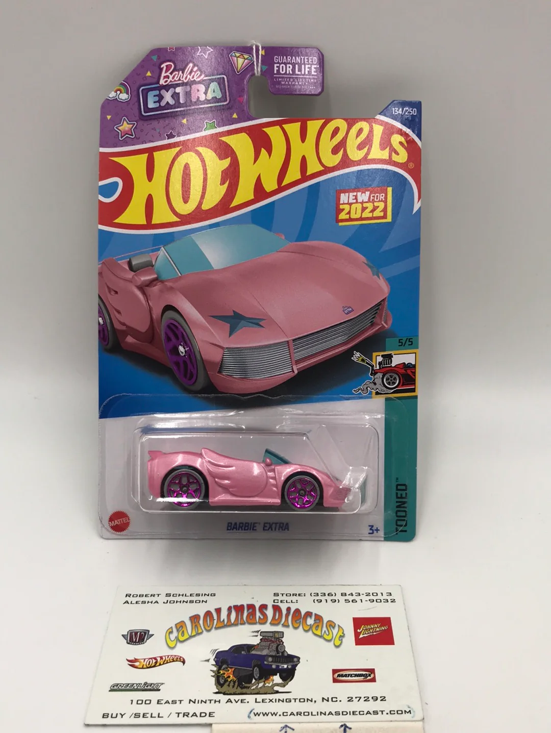 2022 hot wheels L M  case #134 Barbie Extra 117E