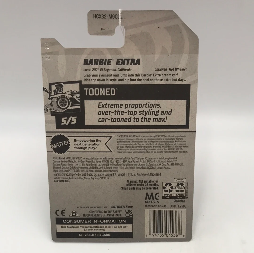 2022 hot wheels L M  case #134 Barbie Extra 117E - Image 4