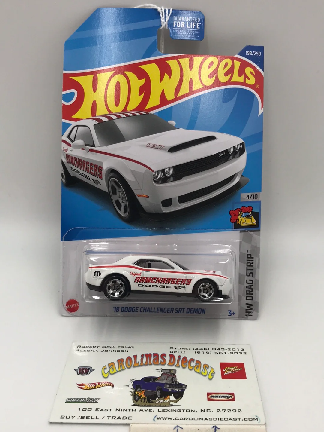 2022 hot wheels L M case #198 18 Dodge Challenger SRT Demon 51C