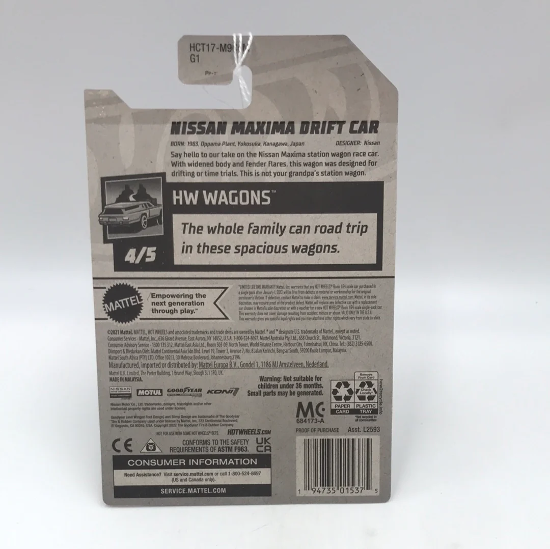 2022 hot wheels L M  case #214 Nissan Maxima Drift Car 81C - Image 4