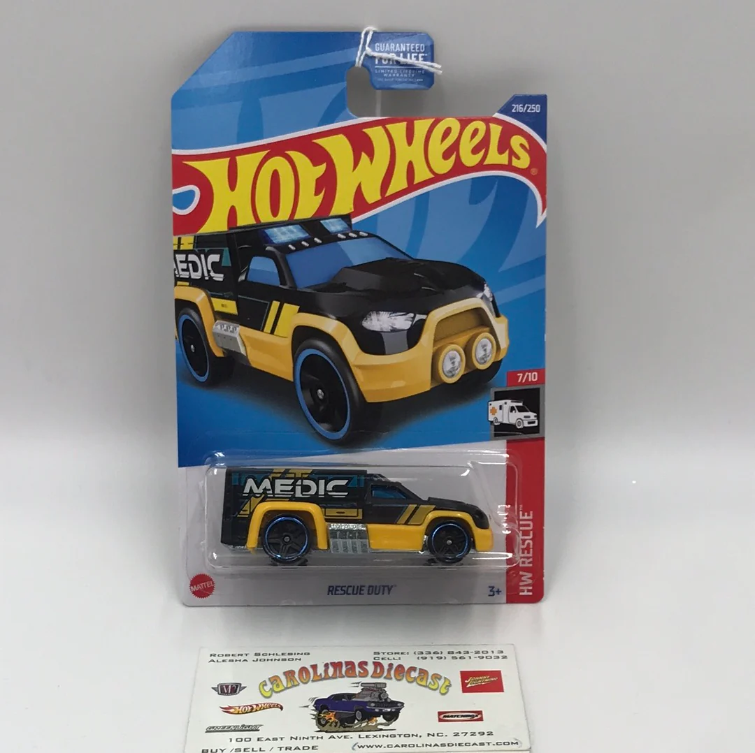 2022 hot wheels L M case #216 Rescue Duty (AA4)