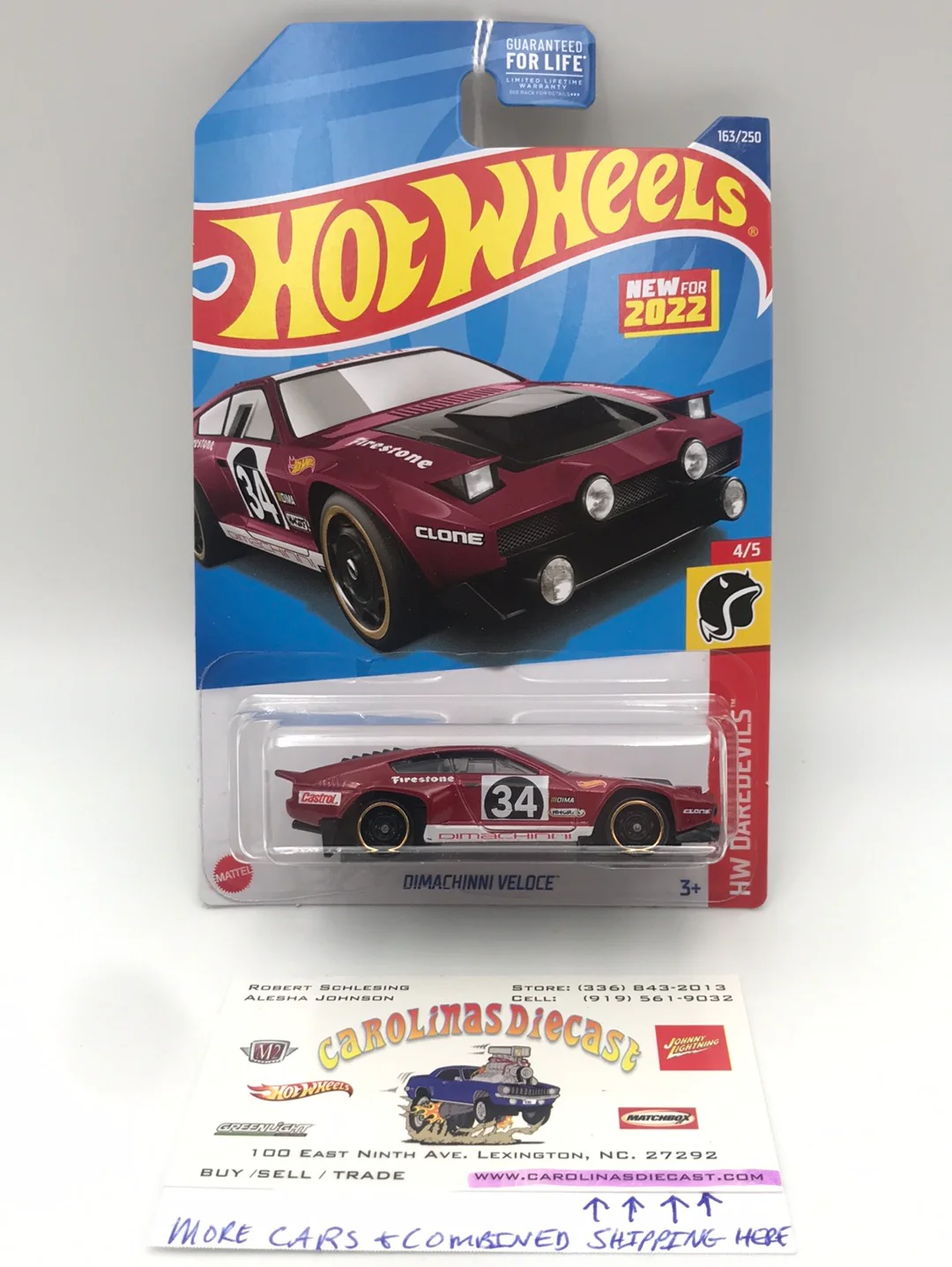 2022 hot wheels N case #163 Dimachinni Veloce (BB4)