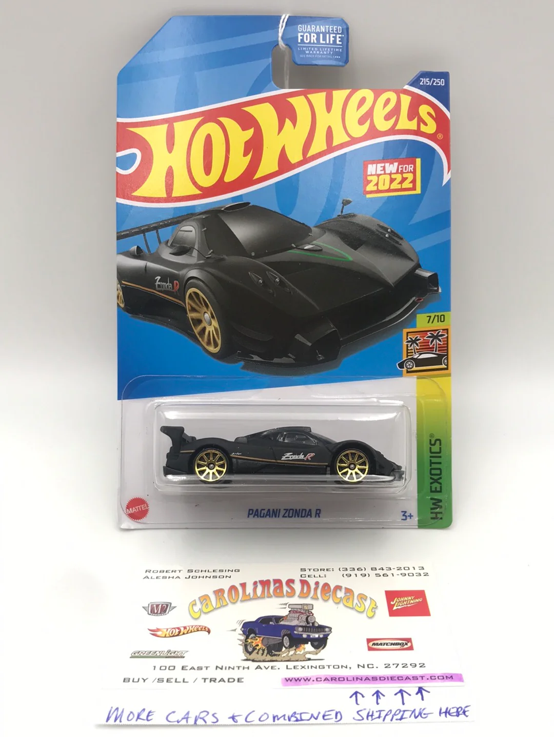 2022 hot wheels N case #215 Pagani Zonda R 102D
