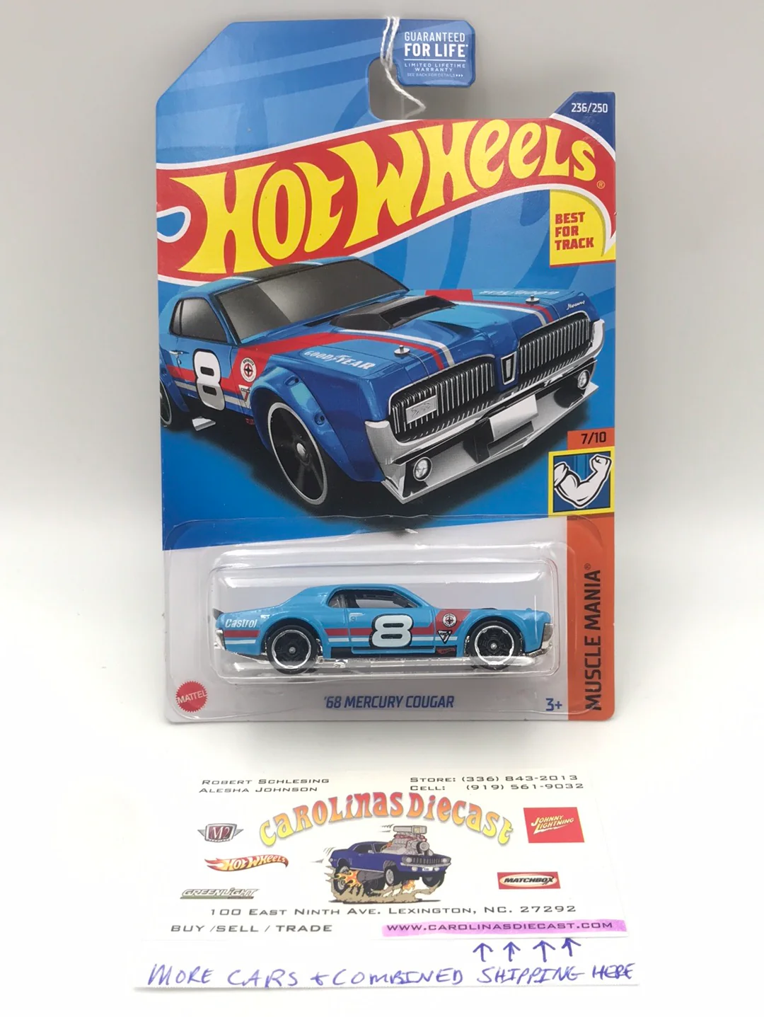 2022 hot wheels #236 68 Mercury Cougar 54E