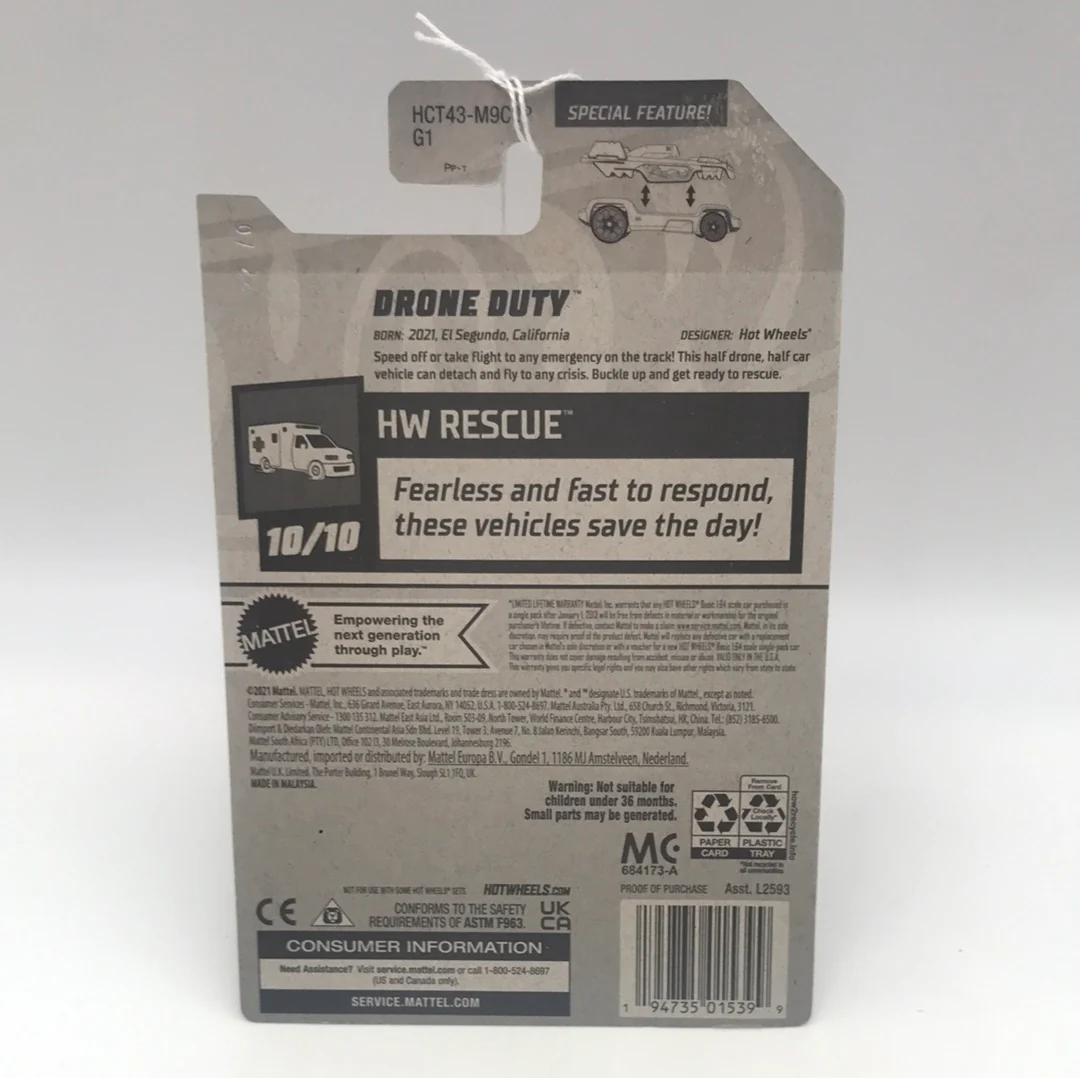 2022 hot wheels P case #239 Drone Duty YY8 - Image 4