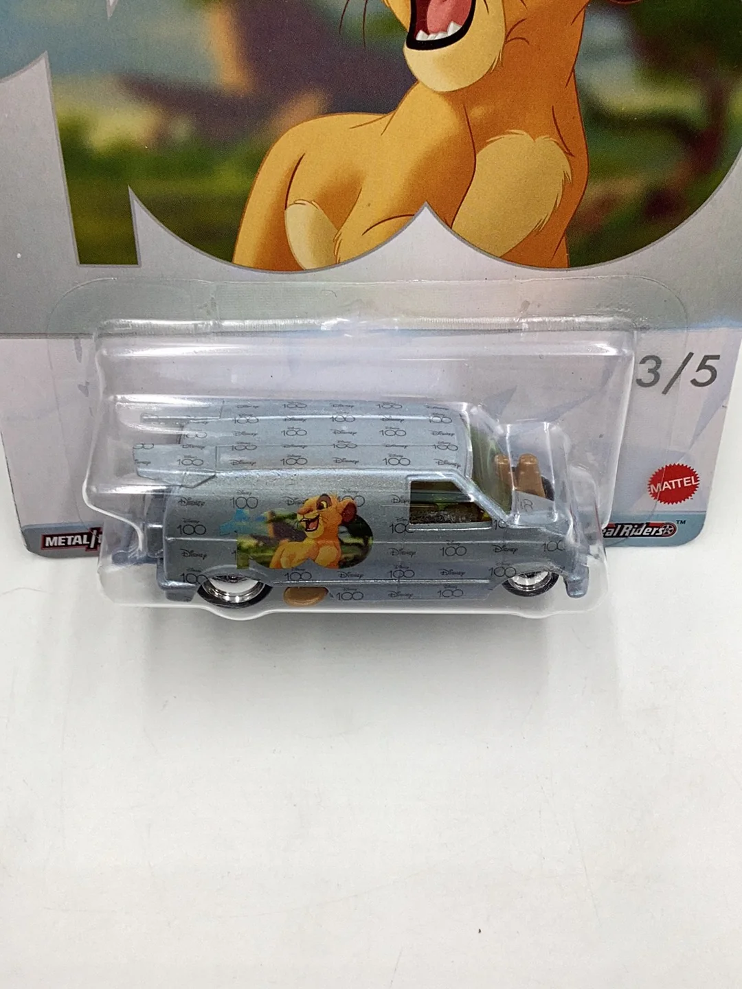 2022 Hot wheels pop culture Disney 100 1985 Chevy Astro Van 3/5 267D - Image 5
