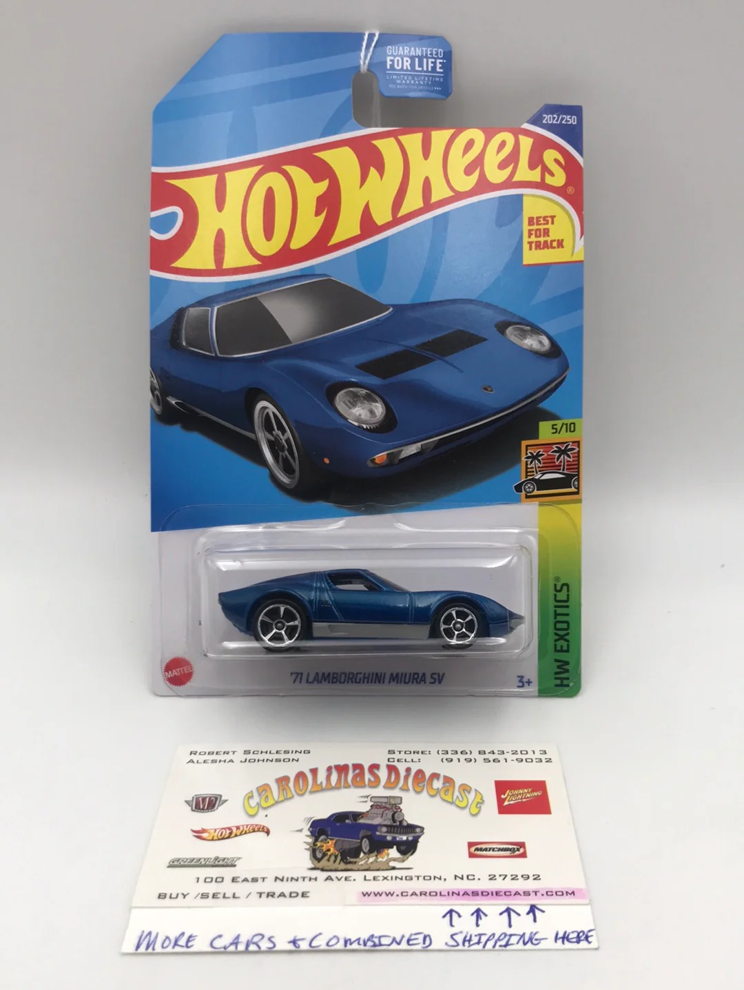 2022 hot wheels Q case #202 71 Lamborghini Miura SV 102B
