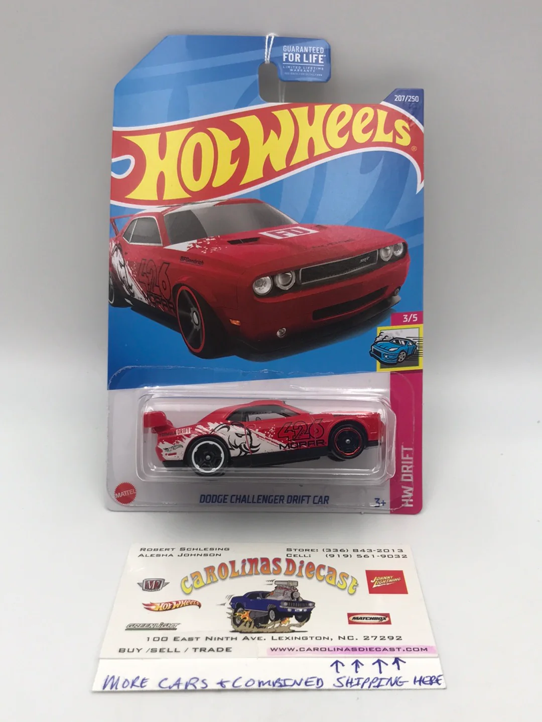 2022 hot wheels Q case #207 Dodge Challenger Drift Car AA9 - Image 2