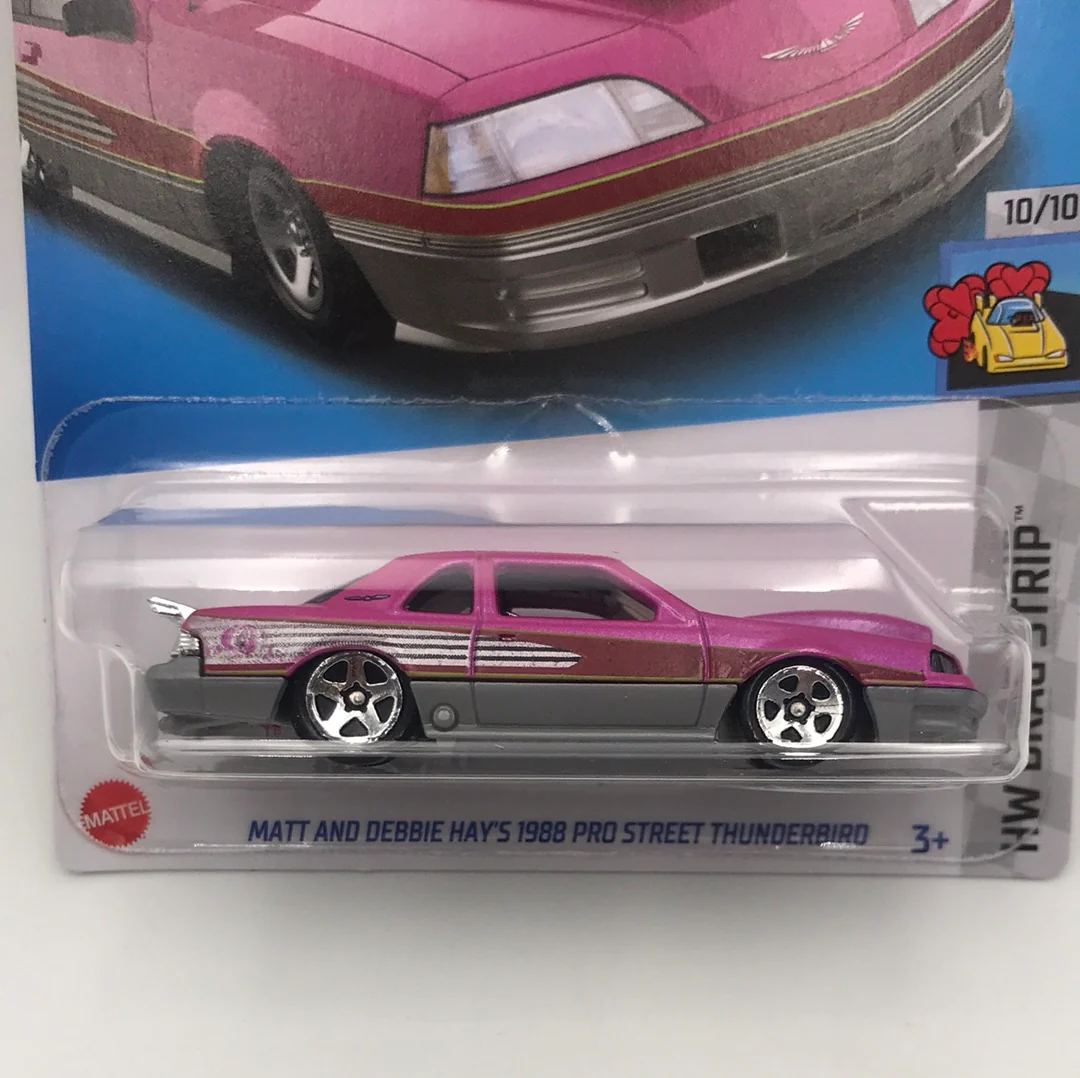 2022 hot wheels Q case #246 Matt and Debbie hays 1988 Pro street Thunderbird 25G - Image 2
