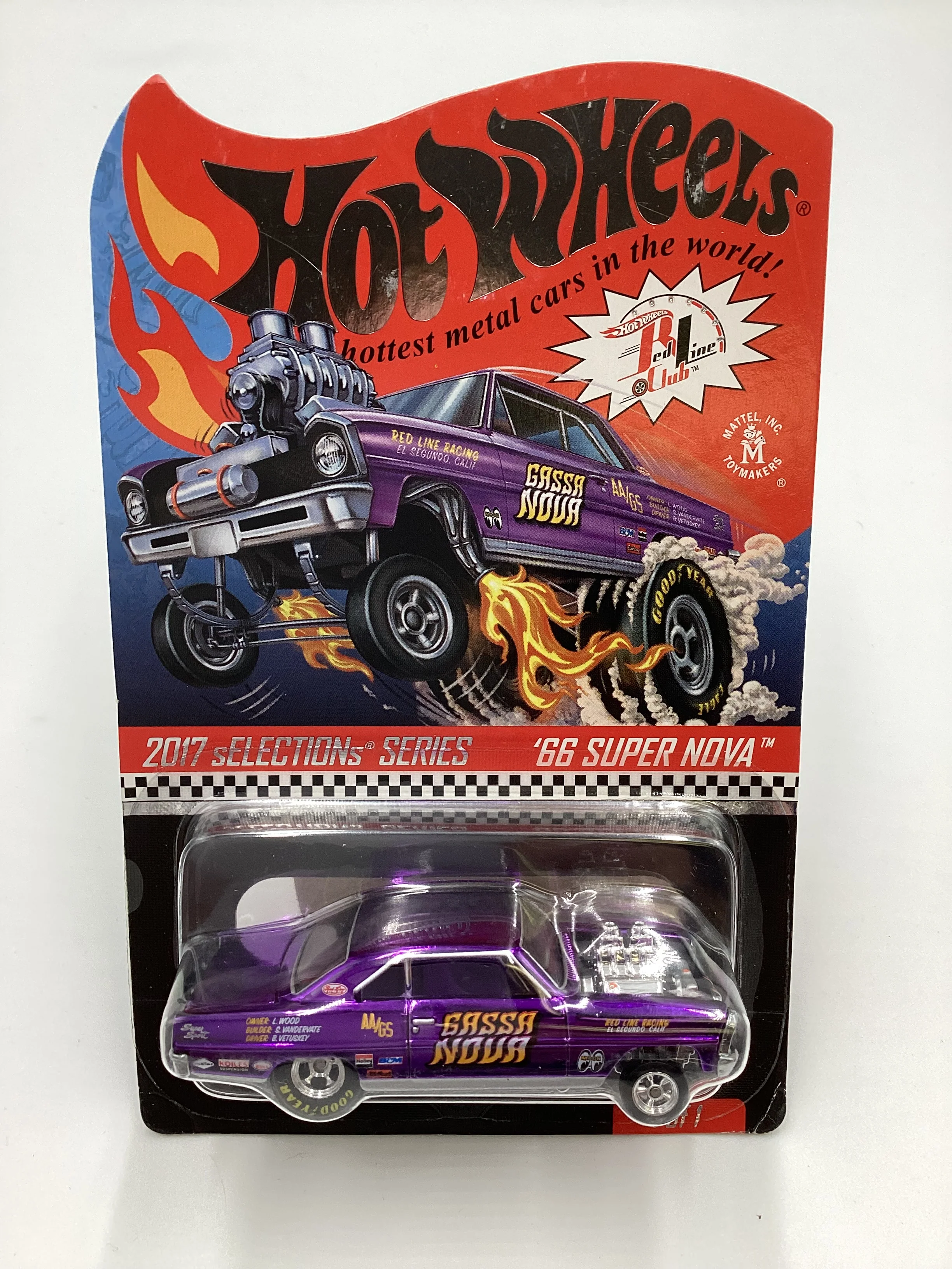 2017 Hot Wheels RLC sELECTIONs Series 66 Super Nova Purple 4512/11500 with protector - Image 2