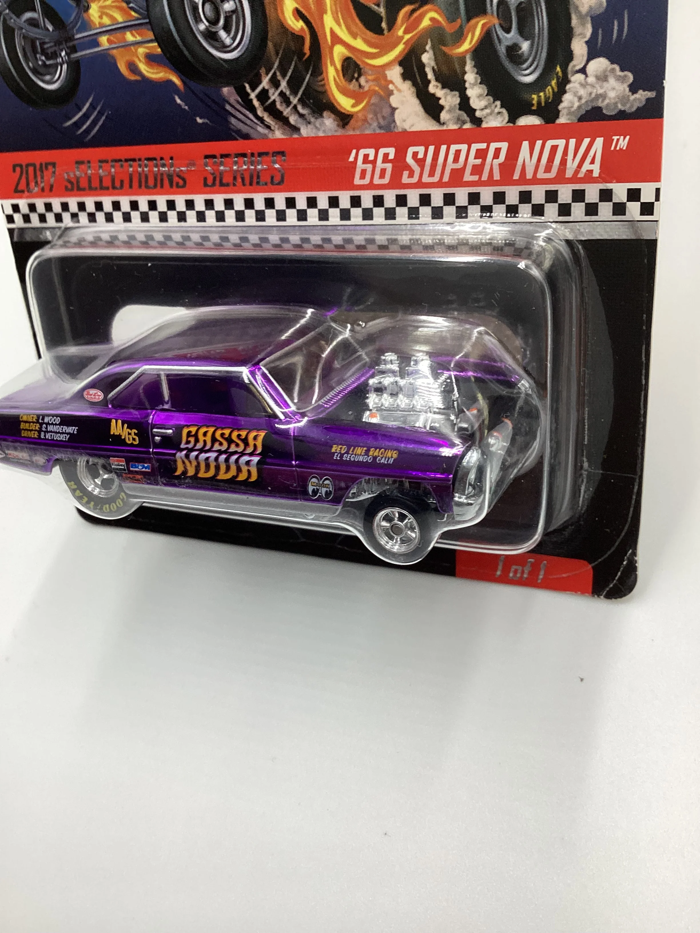 2017 Hot Wheels RLC sELECTIONs Series 66 Super Nova Purple 4512/11500 with protector - Image 4