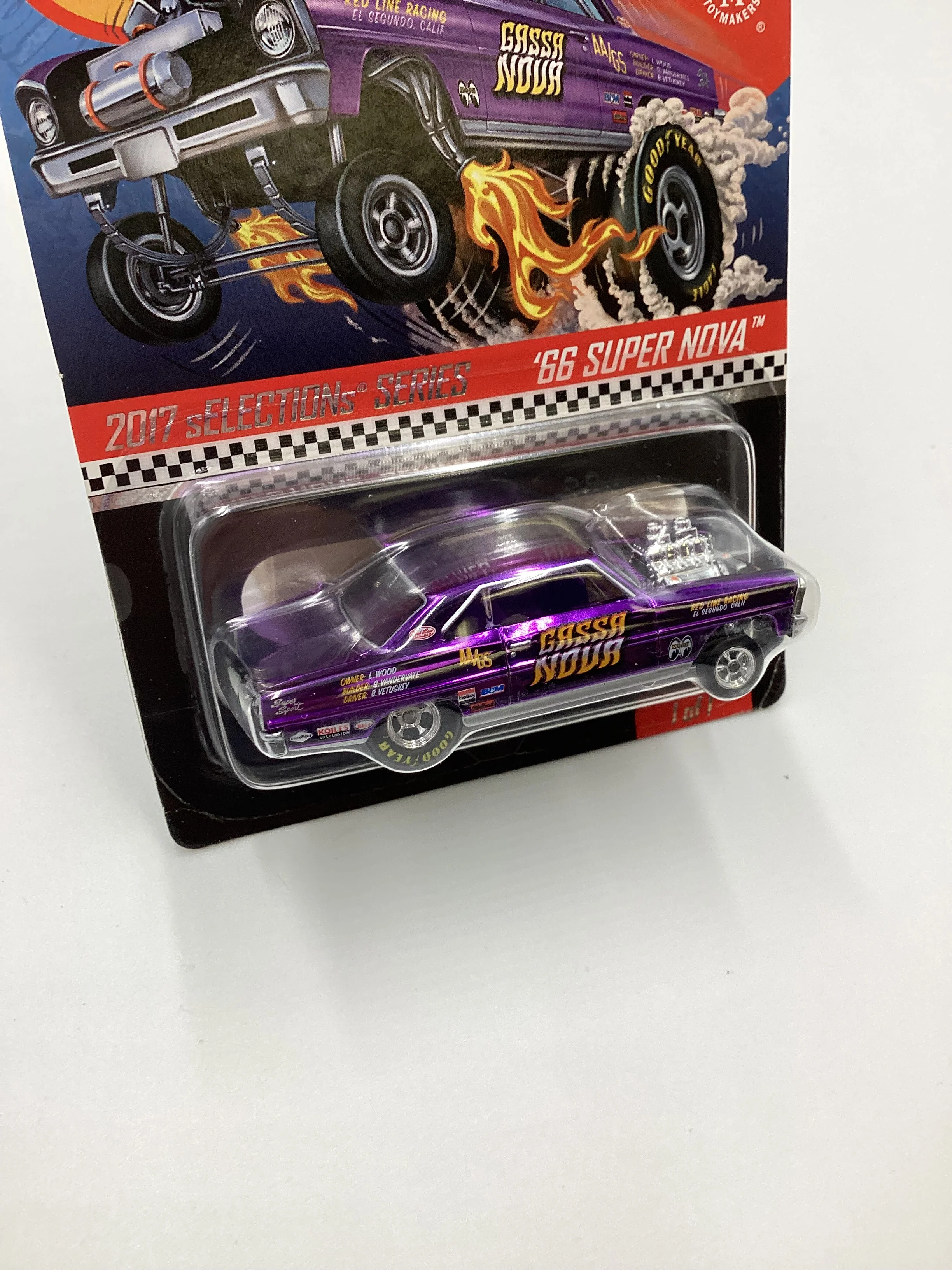 2017 Hot Wheels RLC sELECTIONs Series 66 Super Nova Purple 4512/11500 with protector - Image 5