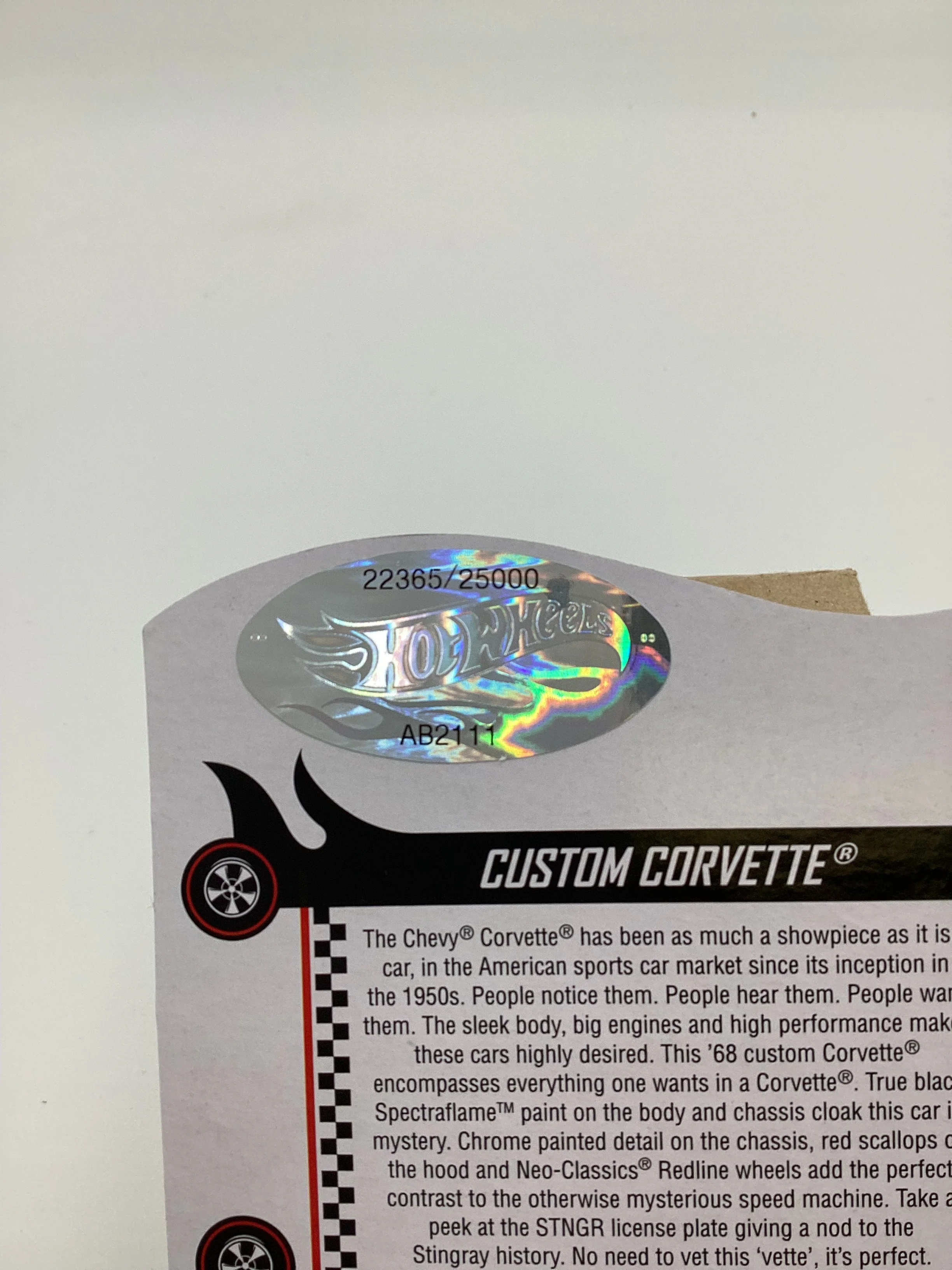 2022 Hot Wheels RLC #22365/25000 Custom Corvette Black - Image 8