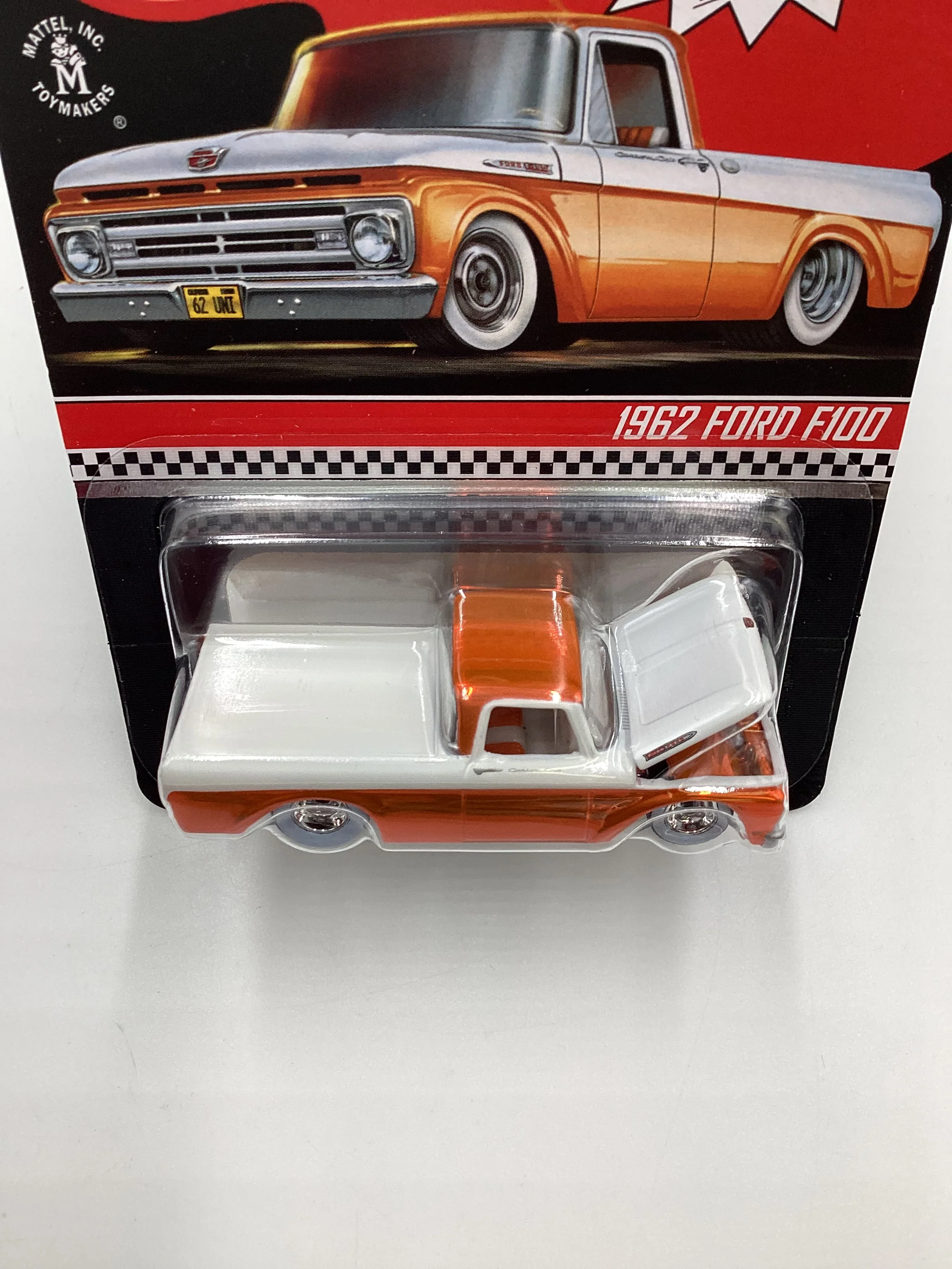 2022 Hot Wheels RLC #22580/25000 1962 Ford F100 Orange with protector - Image 6