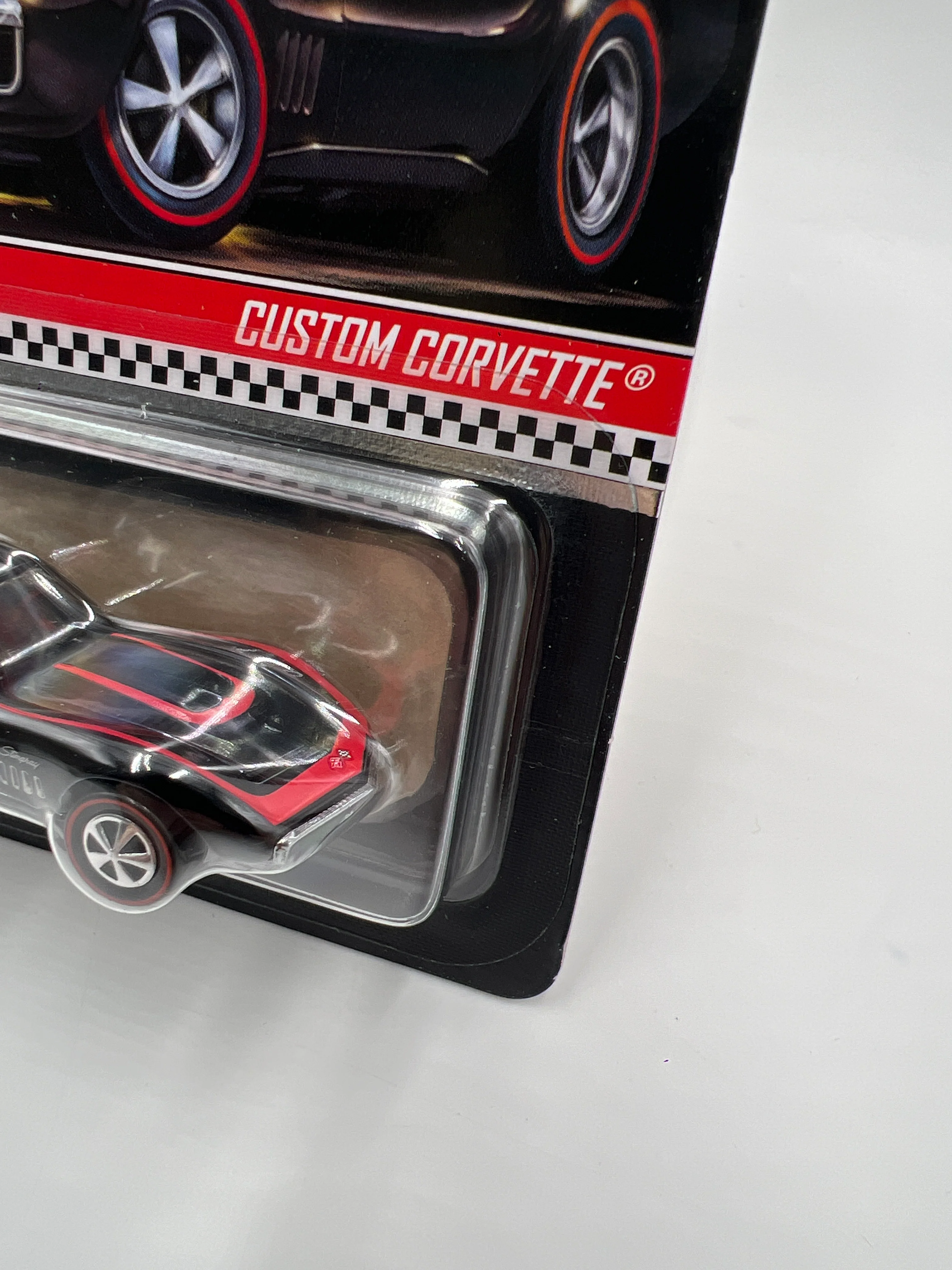 2022 Hot Wheels RLC #21307/25000 Custom Corvette Black W/Protector - Image 3