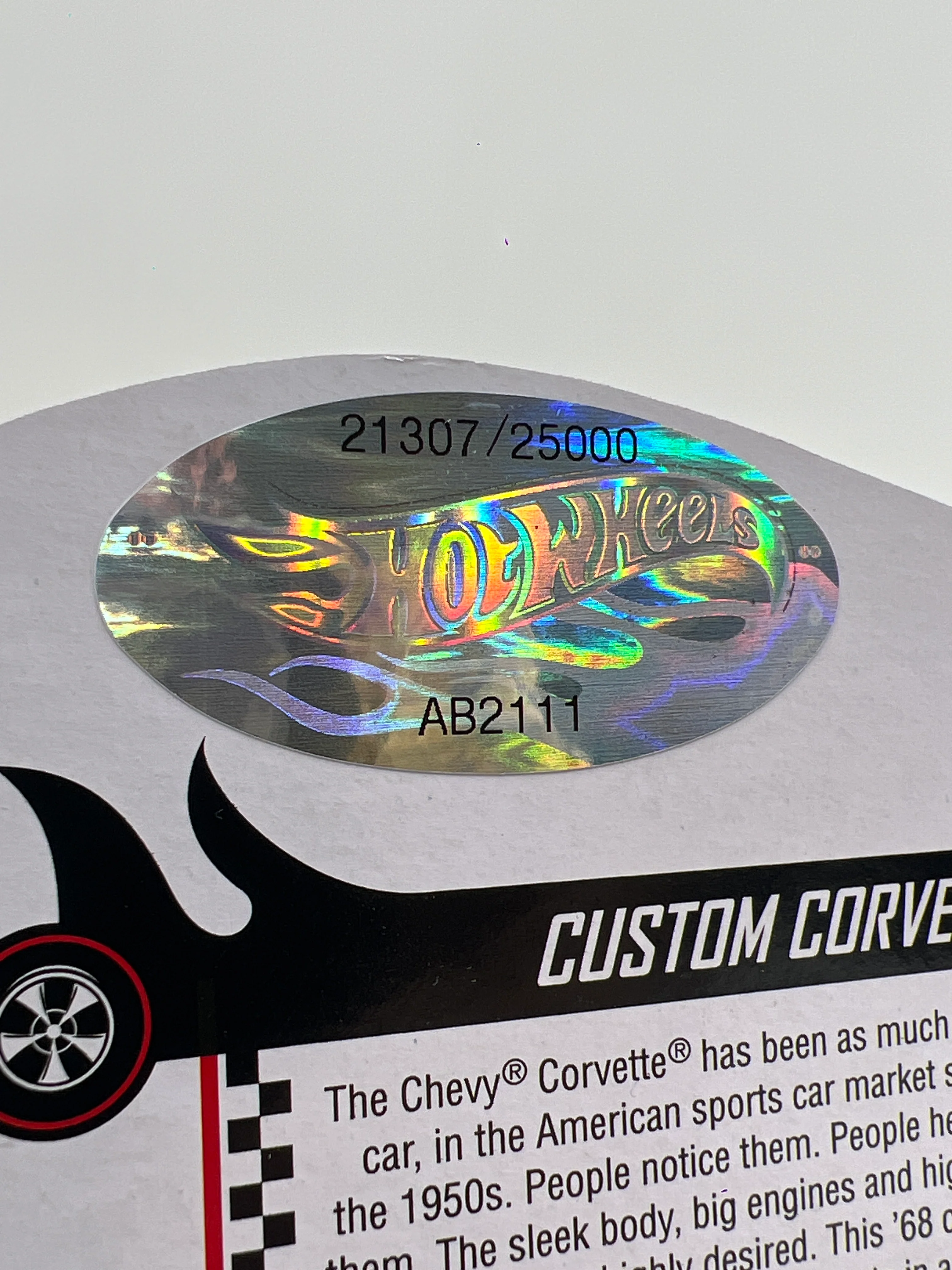 2022 Hot Wheels RLC #21307/25000 Custom Corvette Black W/Protector - Image 7