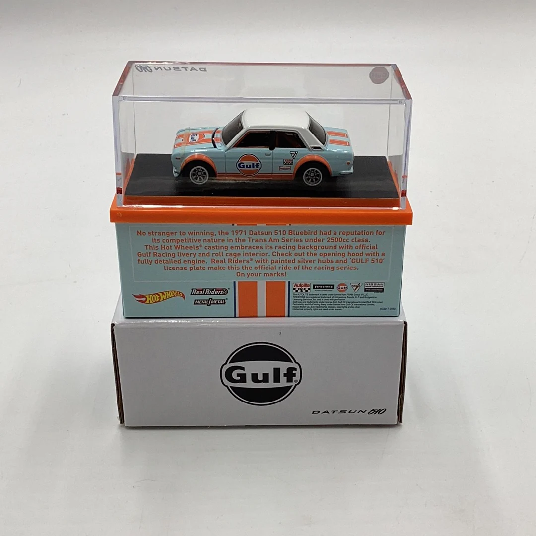 2022 Hot Wheels RLC Datsun 510 Gulf Acrylic - Image 2